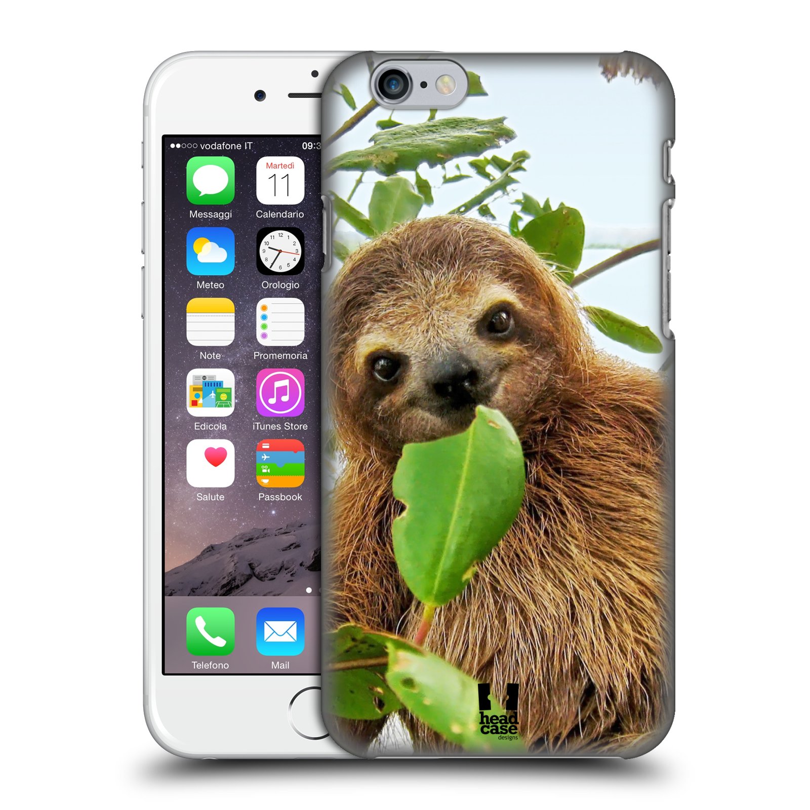 Plastové pouzdro pro mobil Apple Iphone 6/6S vzor slavná zvířata foto lenochod
