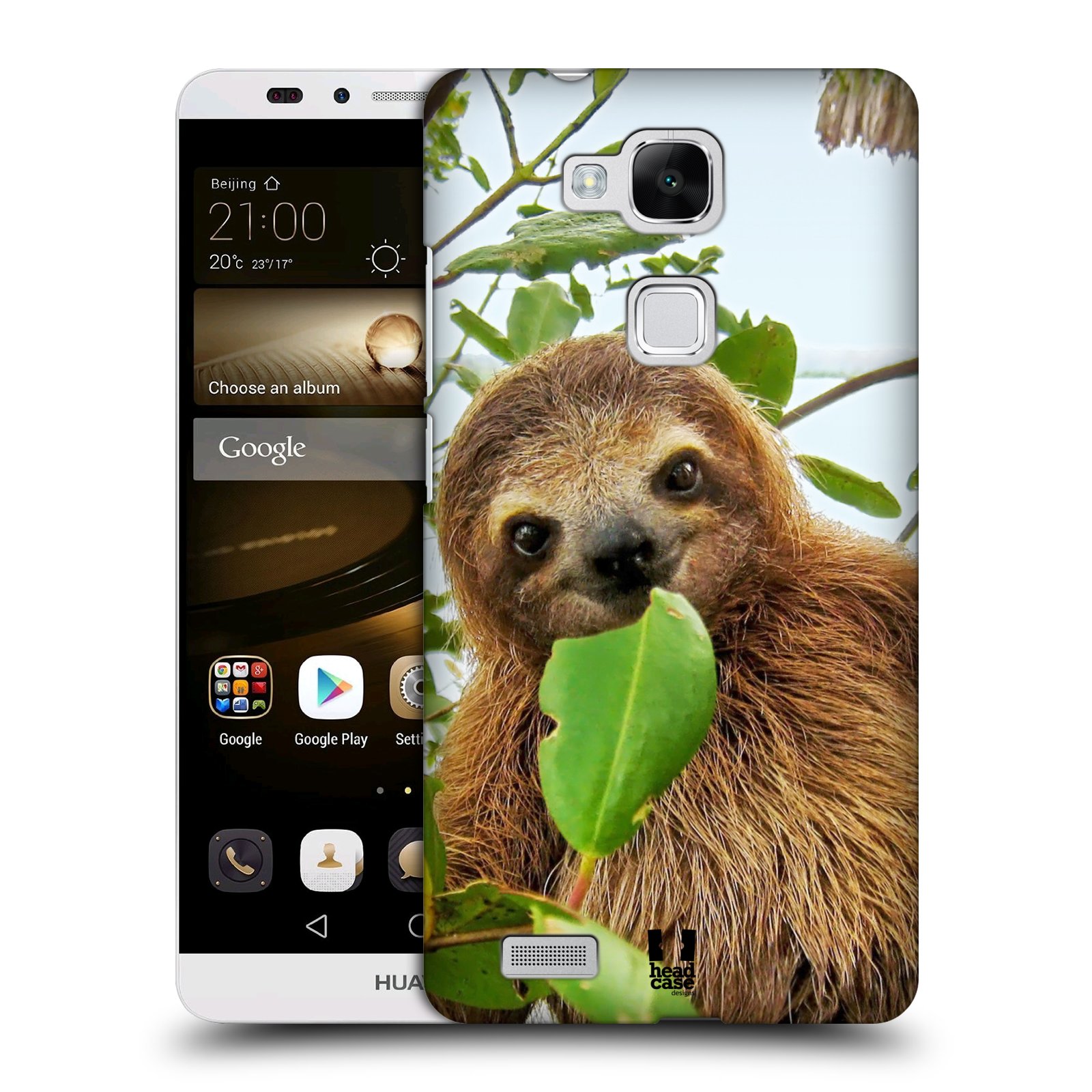 HEAD CASE plastový obal na mobil Huawei Mate 7 vzor slavná zvířata foto lenochod