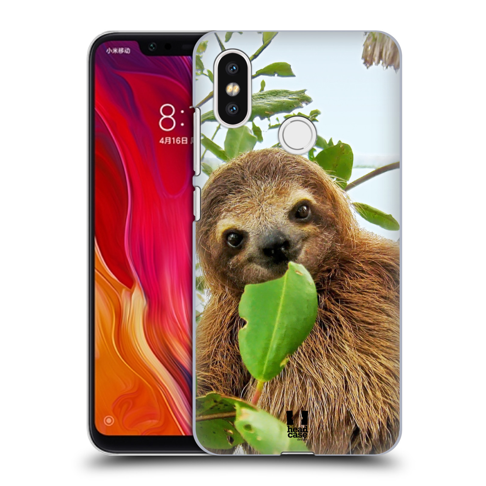 HEAD CASE plastový obal na mobil Xiaomi Mi 8 vzor slavná zvířata foto lenochod