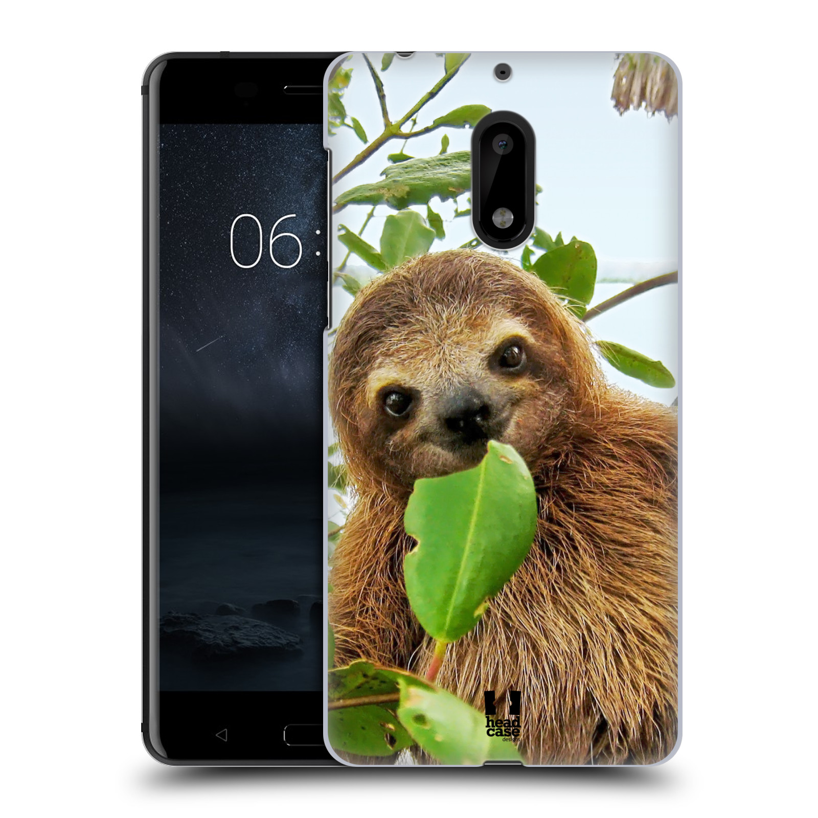 HEAD CASE plastový obal na mobil Nokia 6 vzor slavná zvířata foto lenochod