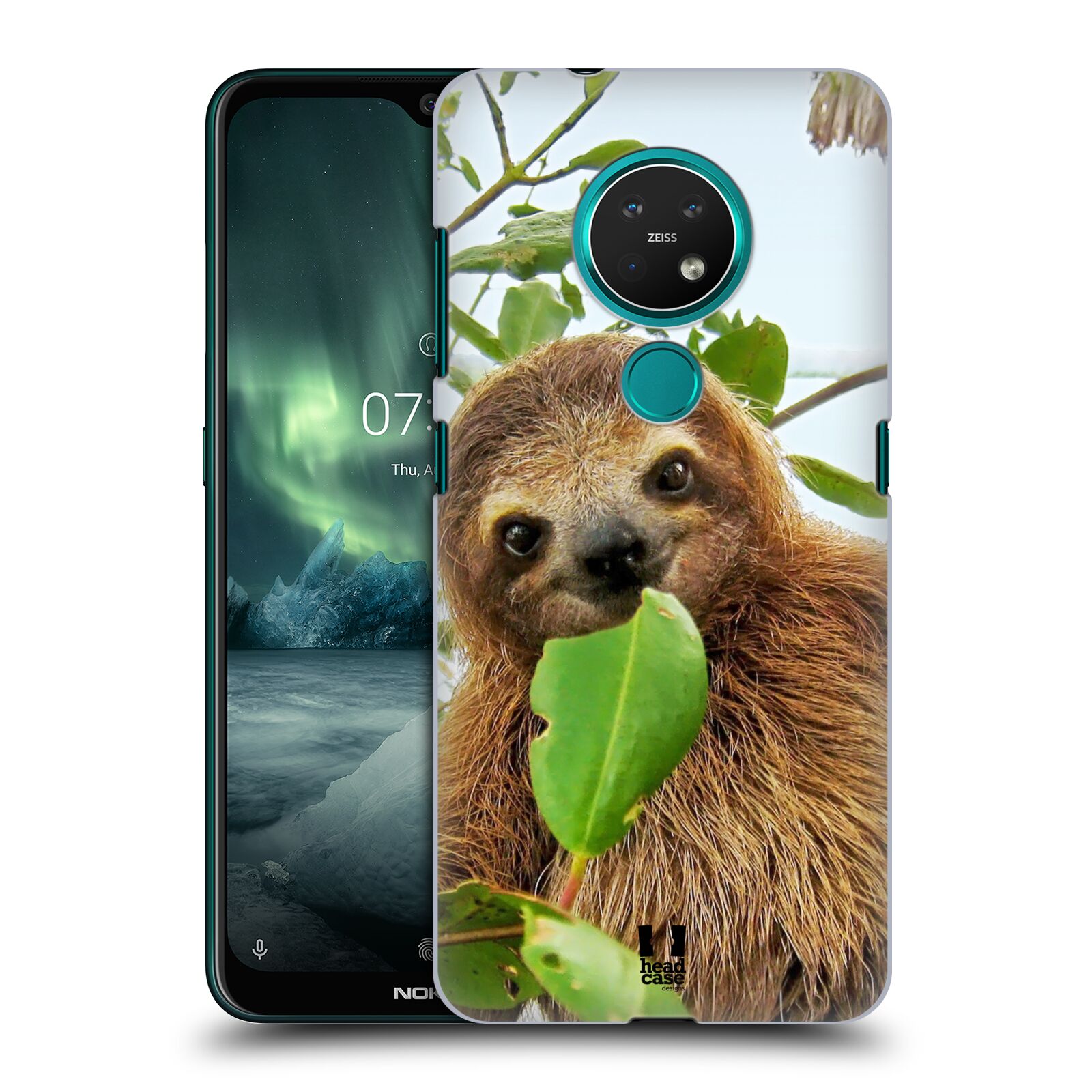 Pouzdro na mobil NOKIA 7.2 - HEAD CASE - vzor slavná zvířata foto lenochod