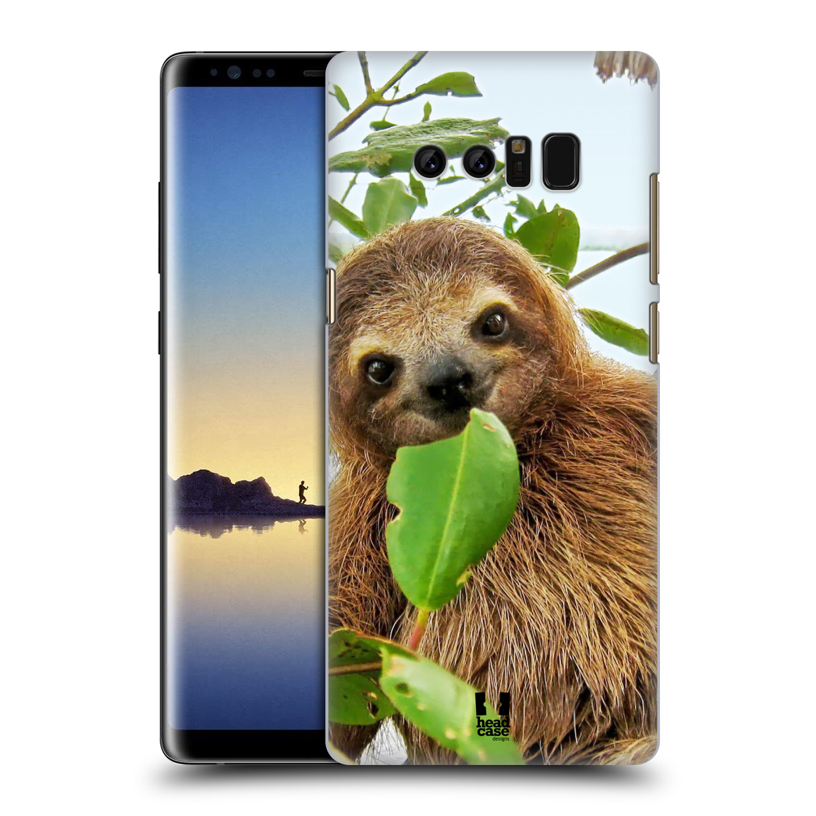 HEAD CASE plastový obal na mobil Samsung Galaxy Note 8 vzor slavná zvířata foto lenochod