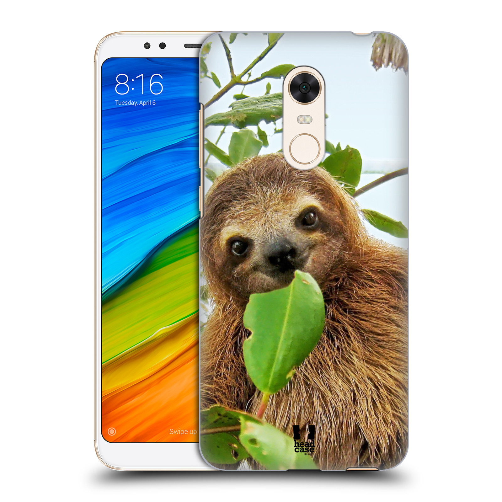 HEAD CASE plastový obal na mobil Xiaomi Redmi 5 PLUS vzor slavná zvířata foto lenochod