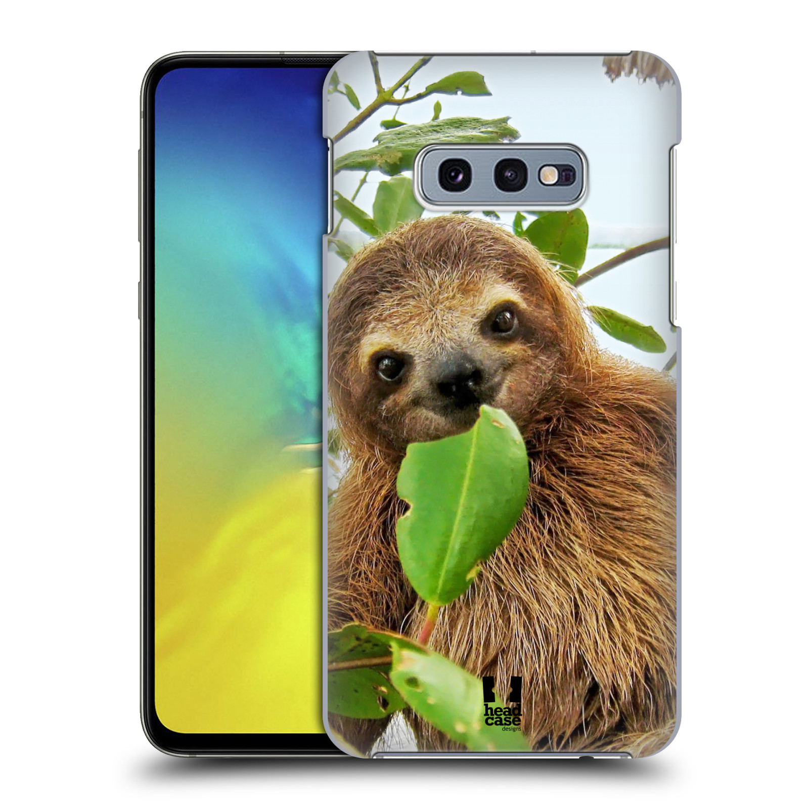 Pouzdro na mobil Samsung Galaxy S10e - HEAD CASE - vzor slavná zvířata foto lenochod