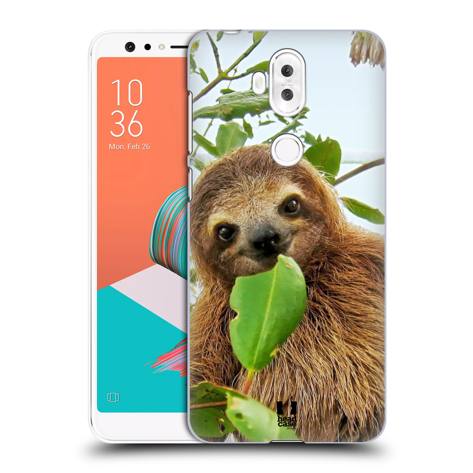 HEAD CASE plastový obal na mobil Asus Zenfone 5 LITE ZC600KL vzor slavná zvířata foto lenochod