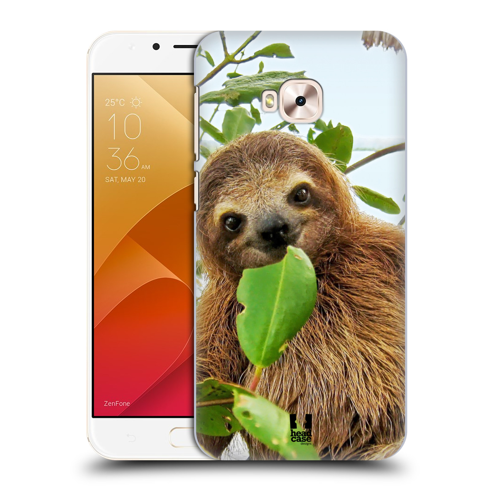 HEAD CASE plastový obal na mobil Asus Zenfone 4 Selfie Pro ZD552KL vzor slavná zvířata foto lenochod