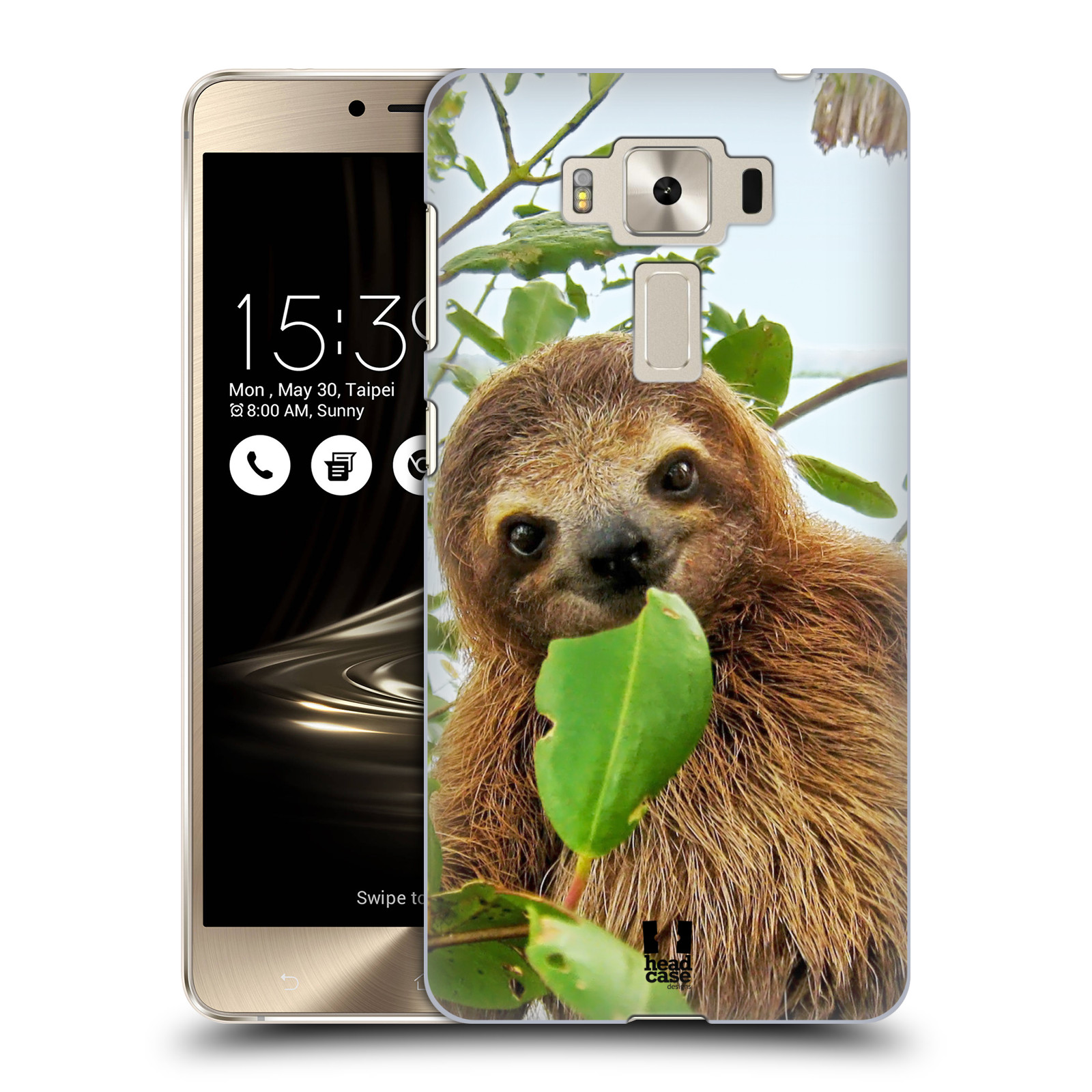 HEAD CASE plastový obal na mobil Asus Zenfone 3 DELUXE ZS550KL vzor slavná zvířata foto lenochod