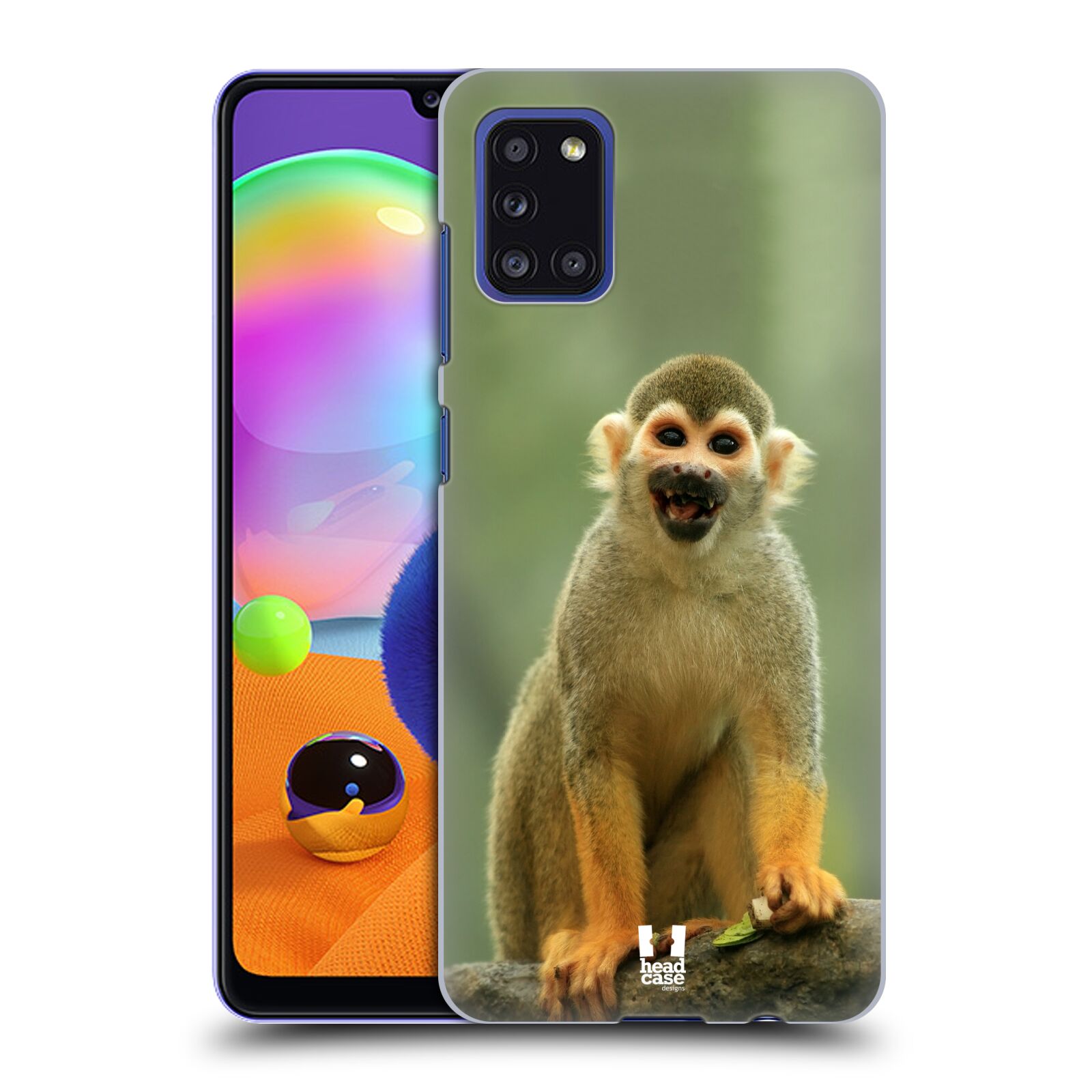 Zadní kryt na mobil Samsung Galaxy A31 vzor slavná zvířata foto opice