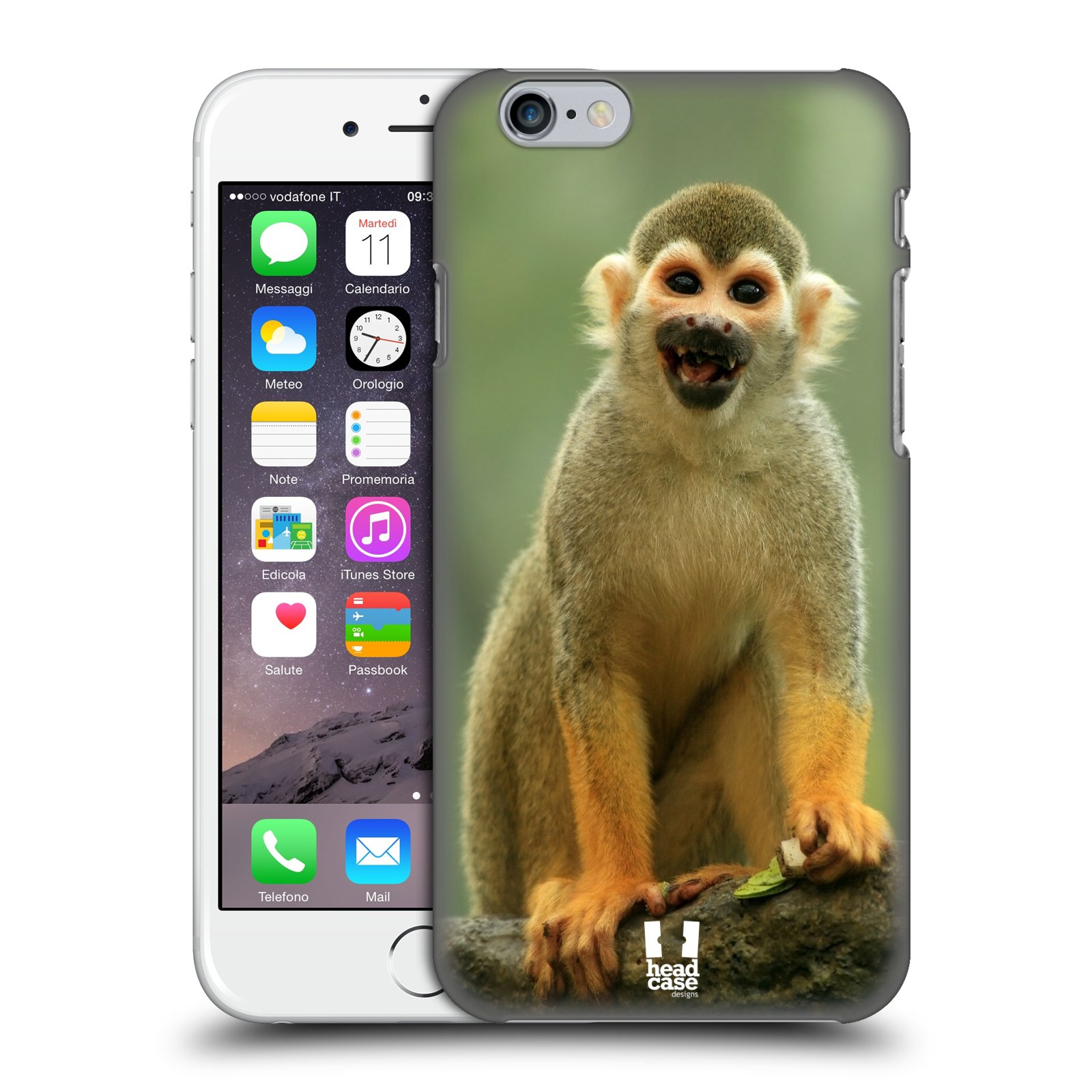 Plastové pouzdro pro mobil Apple Iphone 6/6S vzor slavná zvířata foto opice