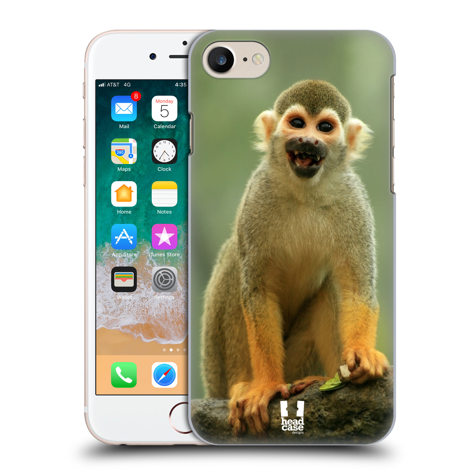 Plastové pouzdro pro mobil Apple Iphone 7/8/SE 2020 vzor slavná zvířata foto opice