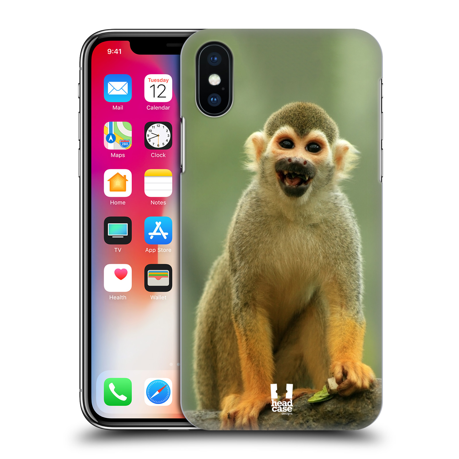 HEAD CASE plastový obal na mobil Apple Iphone X / XS vzor slavná zvířata foto opice