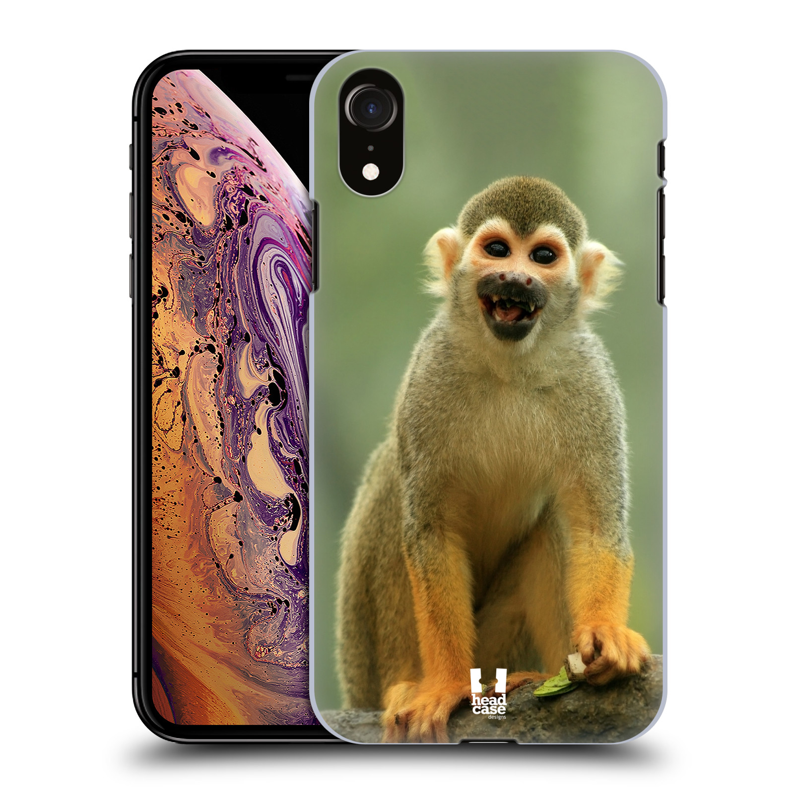 HEAD CASE plastový obal na mobil Apple Iphone XR vzor slavná zvířata foto opice