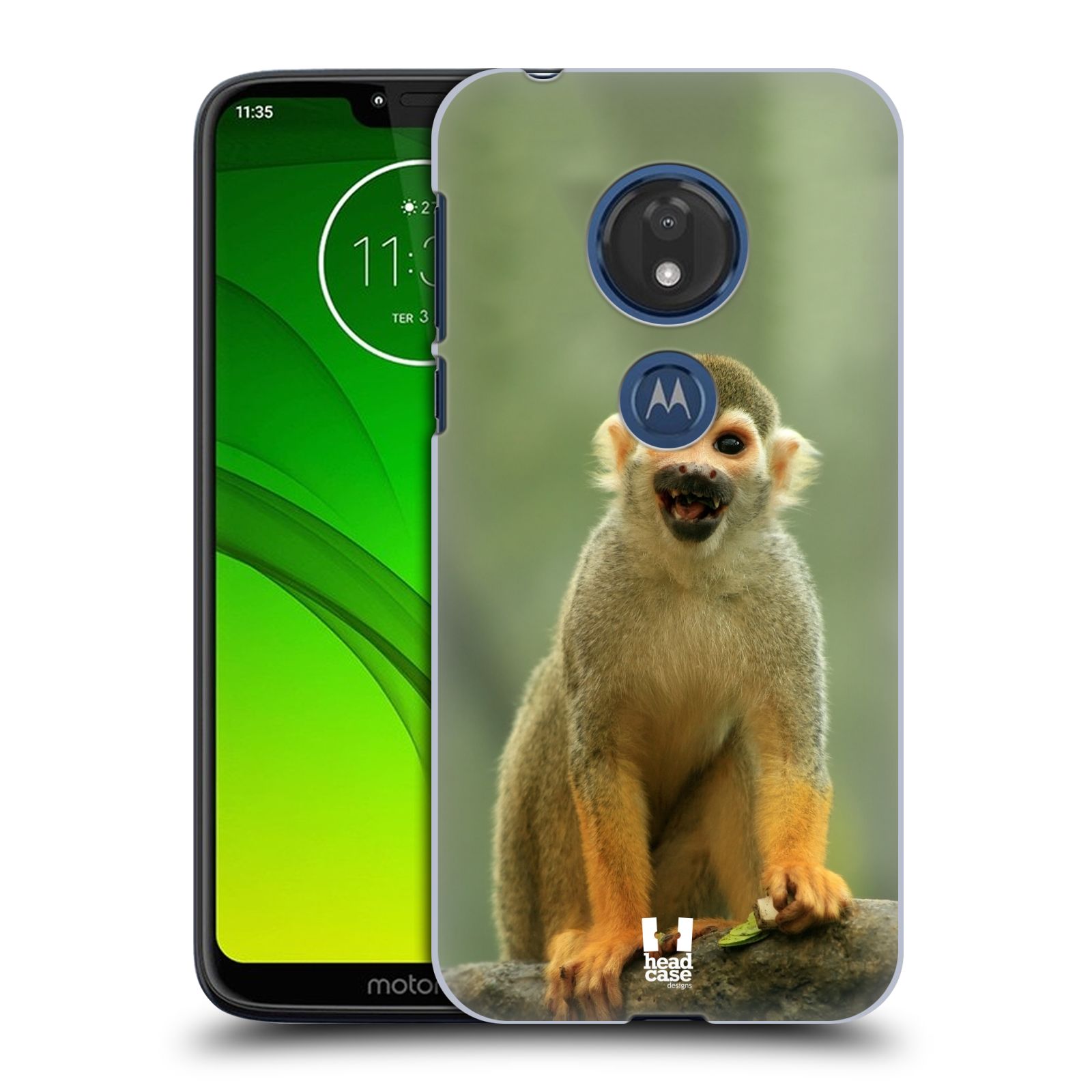 Pouzdro na mobil Motorola Moto G7 Play vzor slavná zvířata foto opice