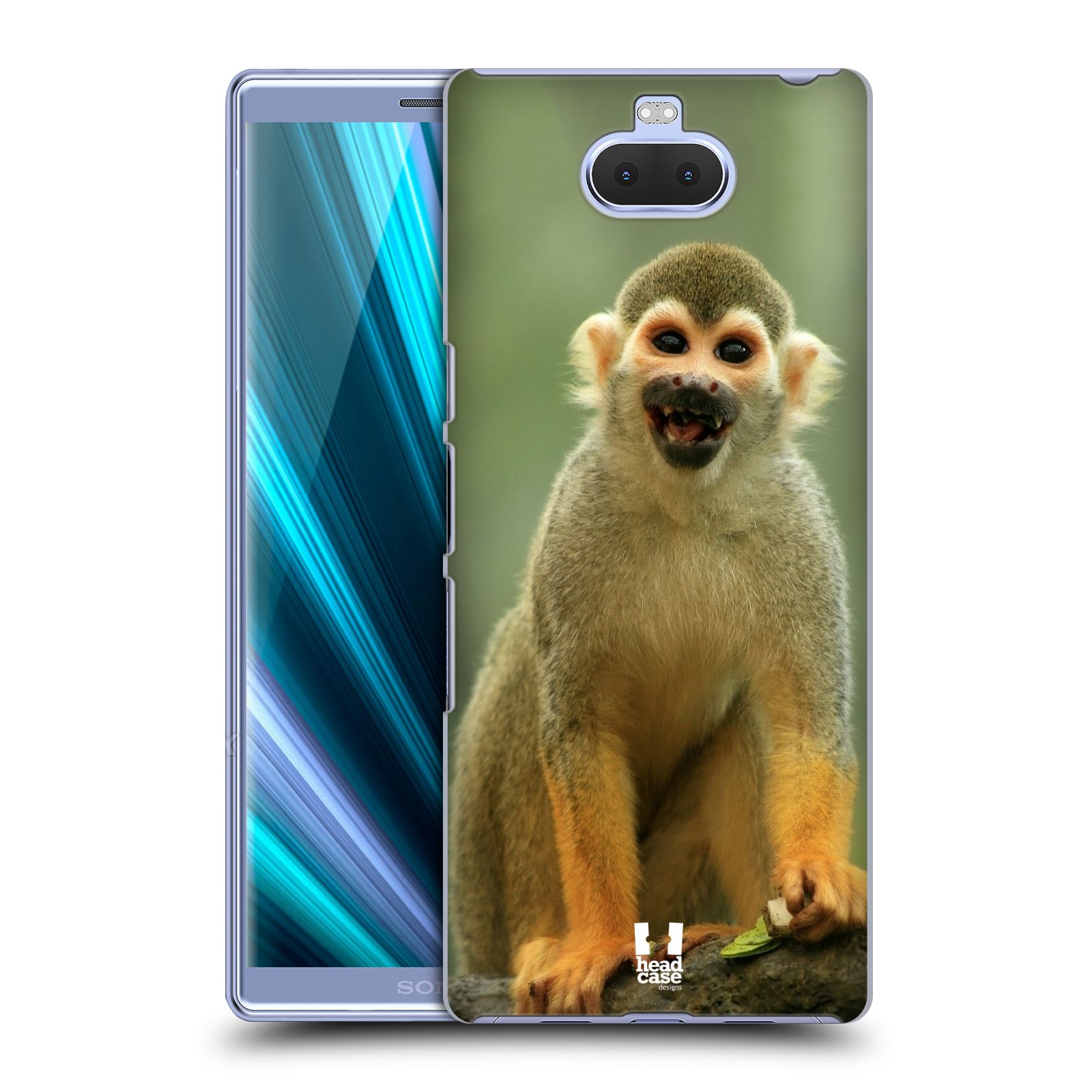 Pouzdro na mobil Sony Xperia 10 - Head Case - vzor slavná zvířata foto opice