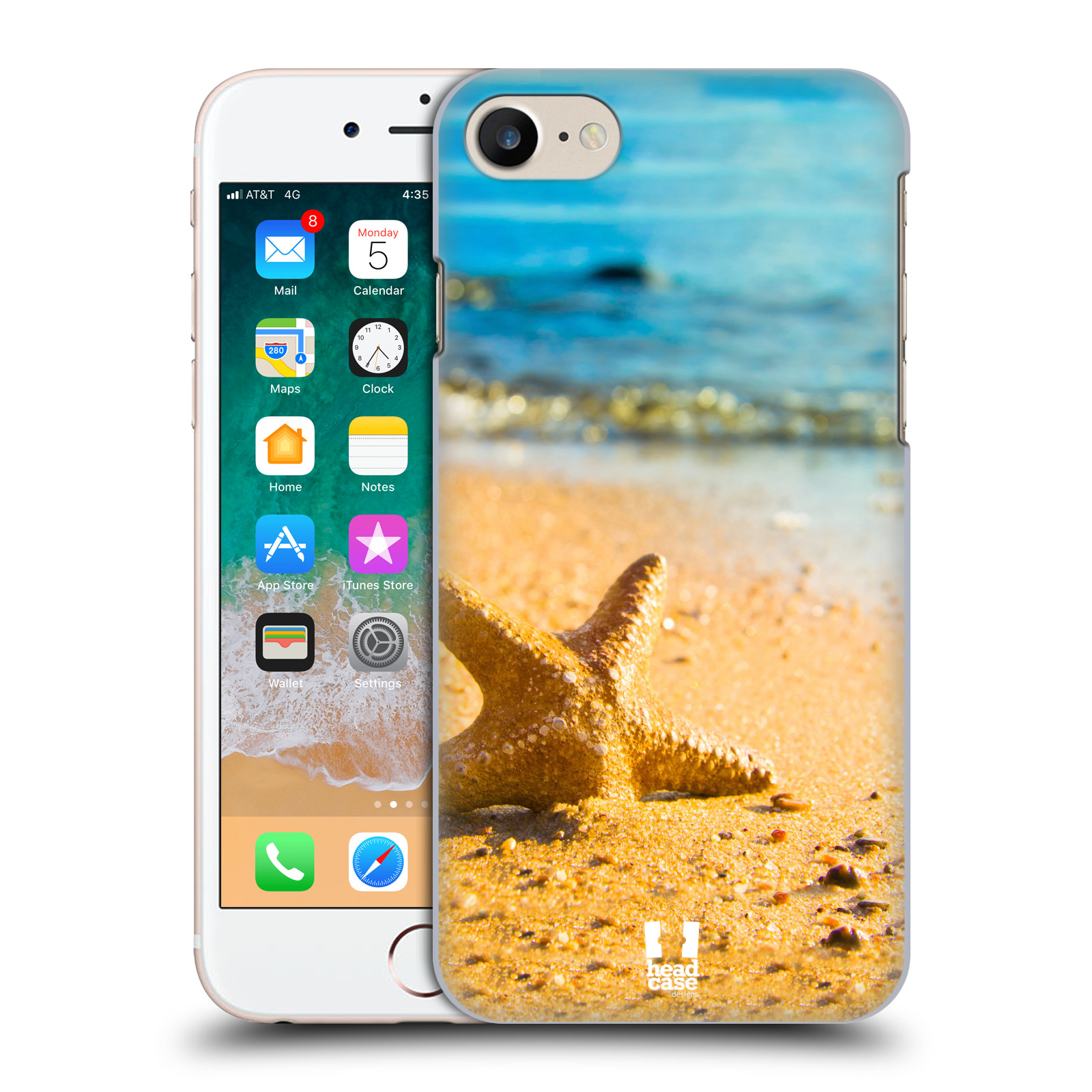 Plastové pouzdro pro mobil Apple Iphone 7/8/SE 2020 vzor slavná zvířata foto hvězdice v písku