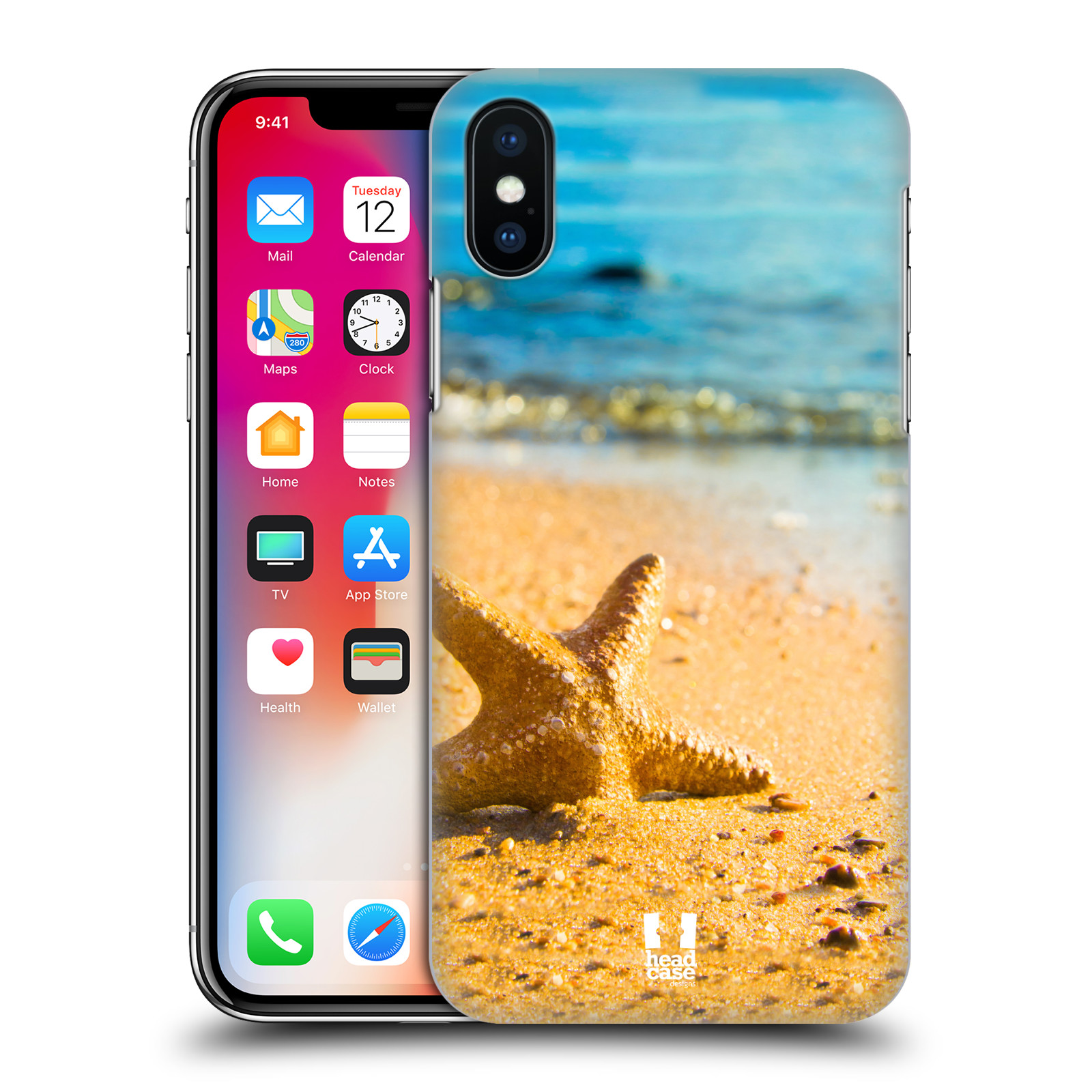 HEAD CASE plastový obal na mobil Apple Iphone X / XS vzor slavná zvířata foto hvězdice v písku