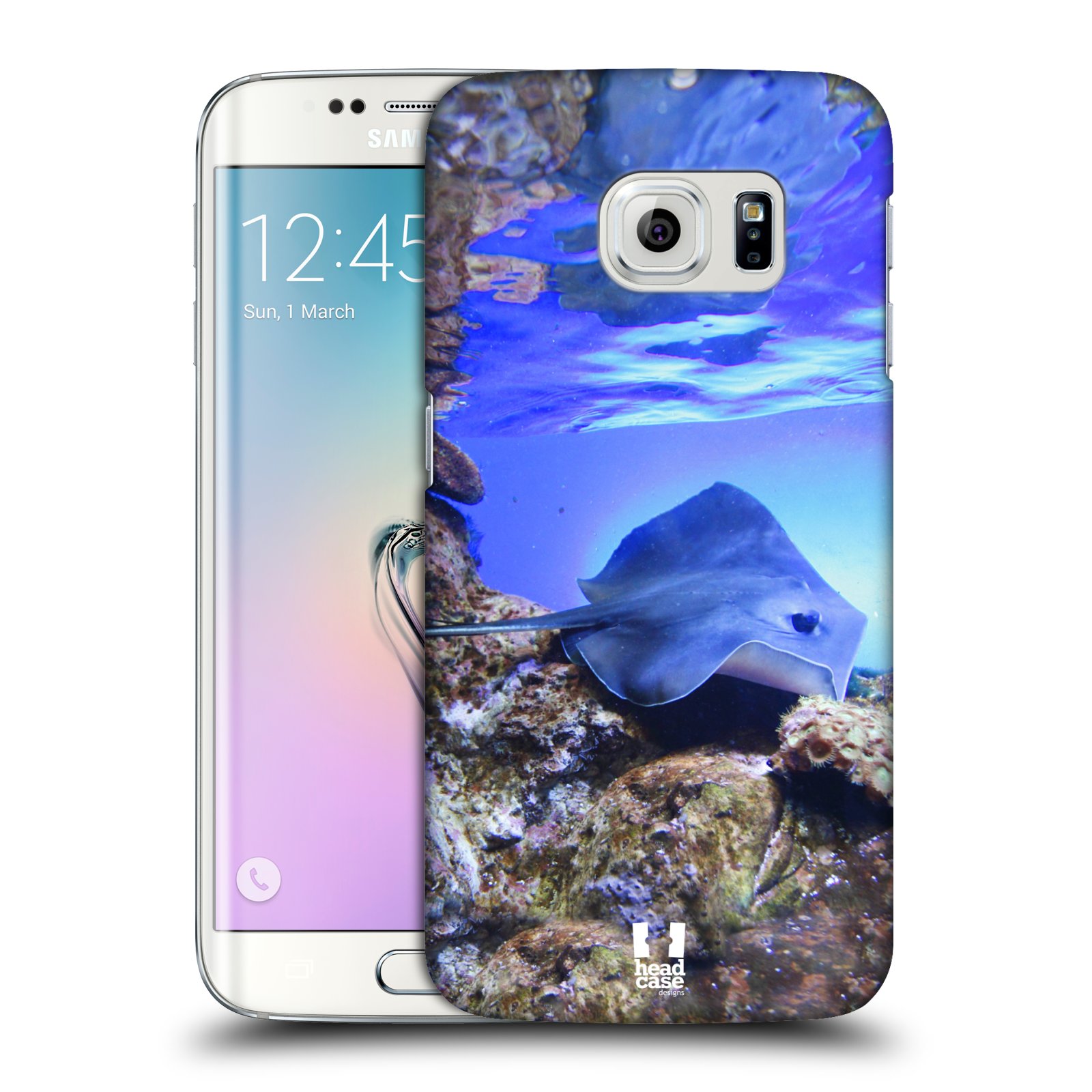 HEAD CASE plastový obal na mobil SAMSUNG Galaxy S6 EDGE (G9250, G925, G925F) vzor slavná zvířata foto rejnok