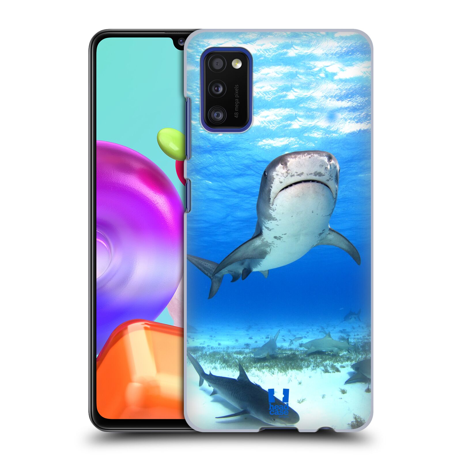 Zadní kryt na mobil Samsung Galaxy A41 vzor slavná zvířata foto žralok tygří