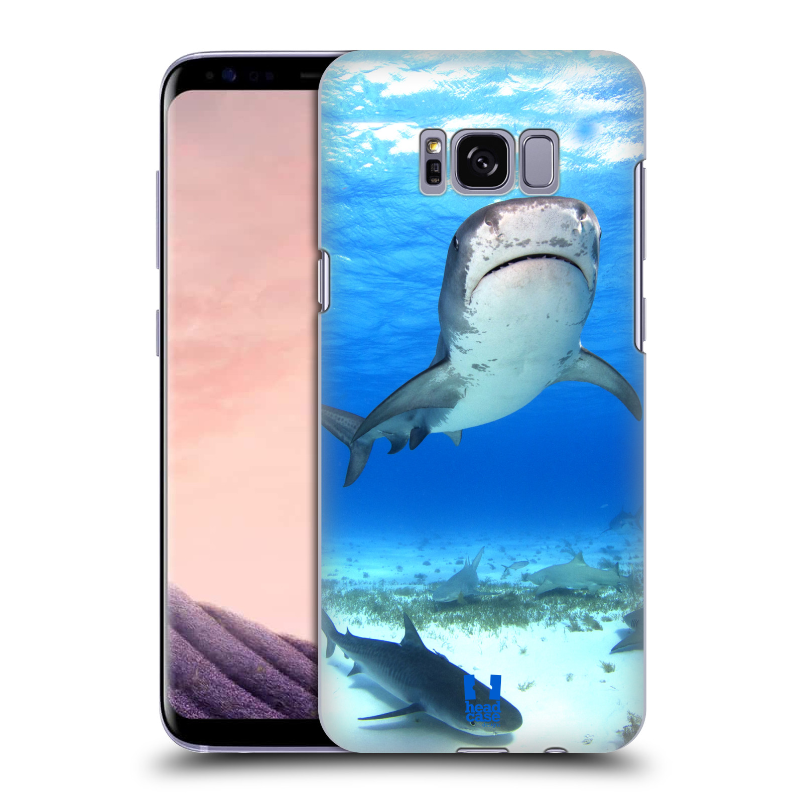 HEAD CASE plastový obal na mobil Samsung Galaxy S8 vzor slavná zvířata foto žralok tygří