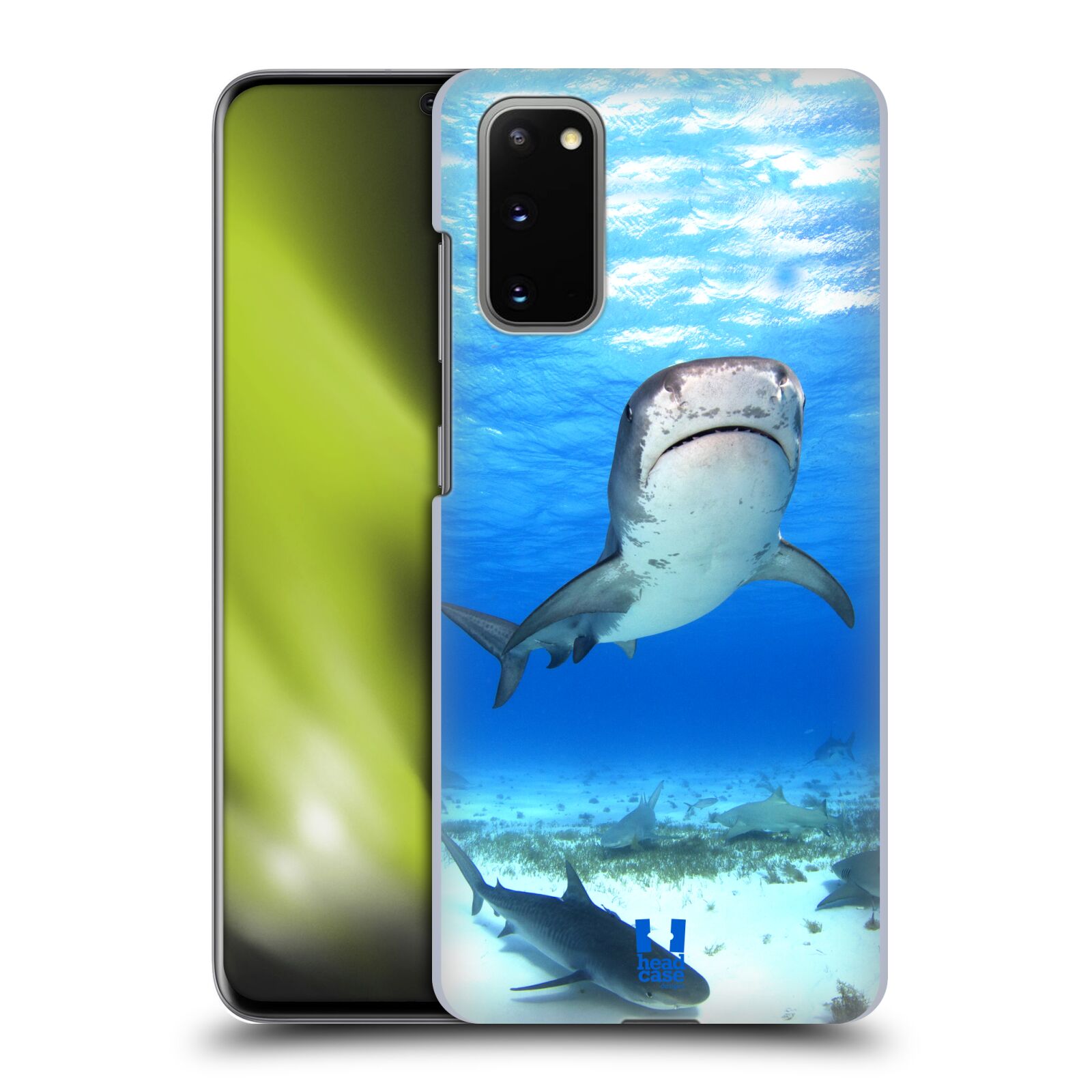 Pouzdro na mobil Samsung Galaxy S20 - HEAD CASE - vzor slavná zvířata foto žralok tygří
