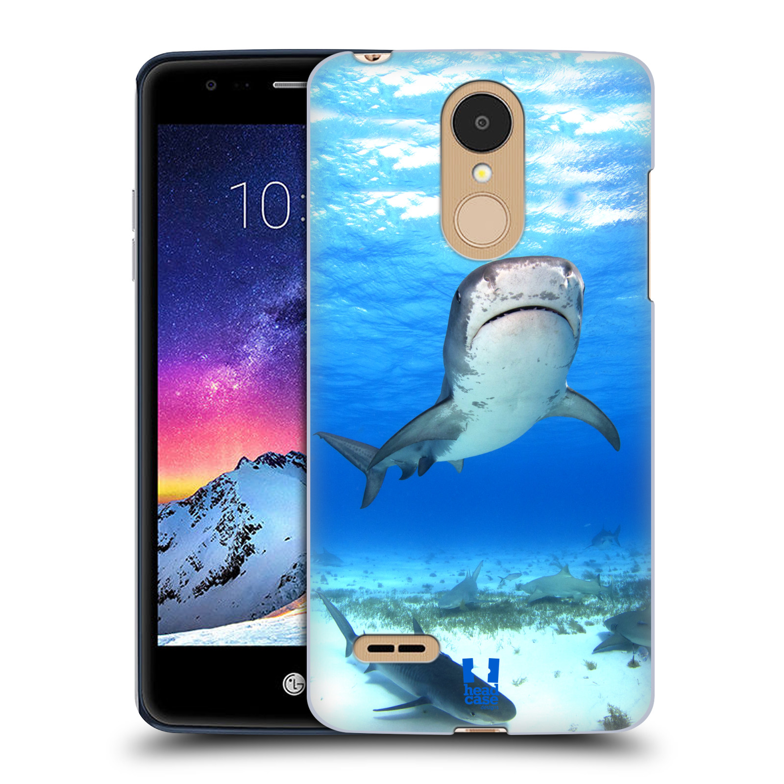 HEAD CASE plastový obal na mobil LG K9 / K8 2018 vzor slavná zvířata foto žralok tygří