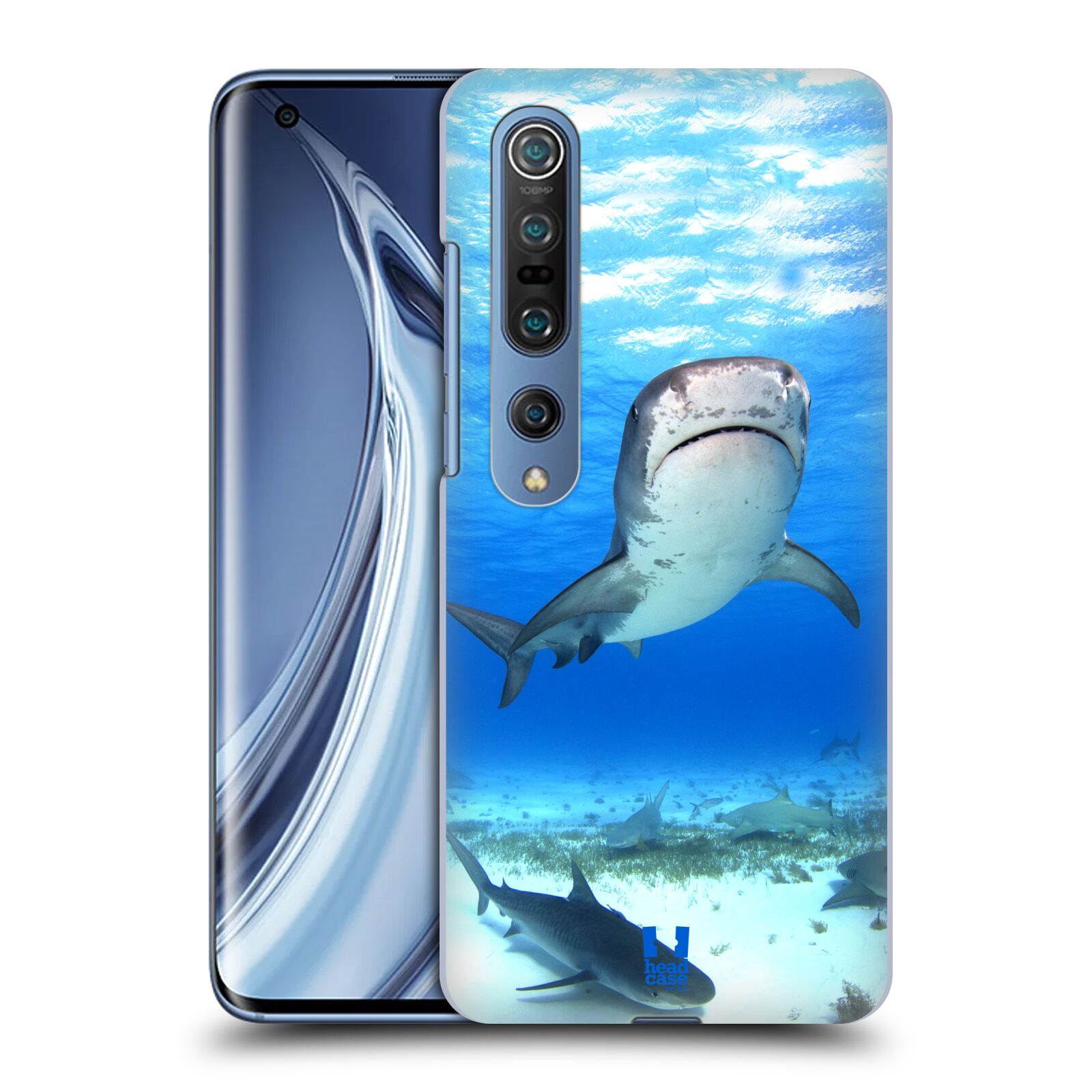 HEAD CASE plastový obal na mobil Xiaomi Mi 10 vzor slavná zvířata foto žralok tygří