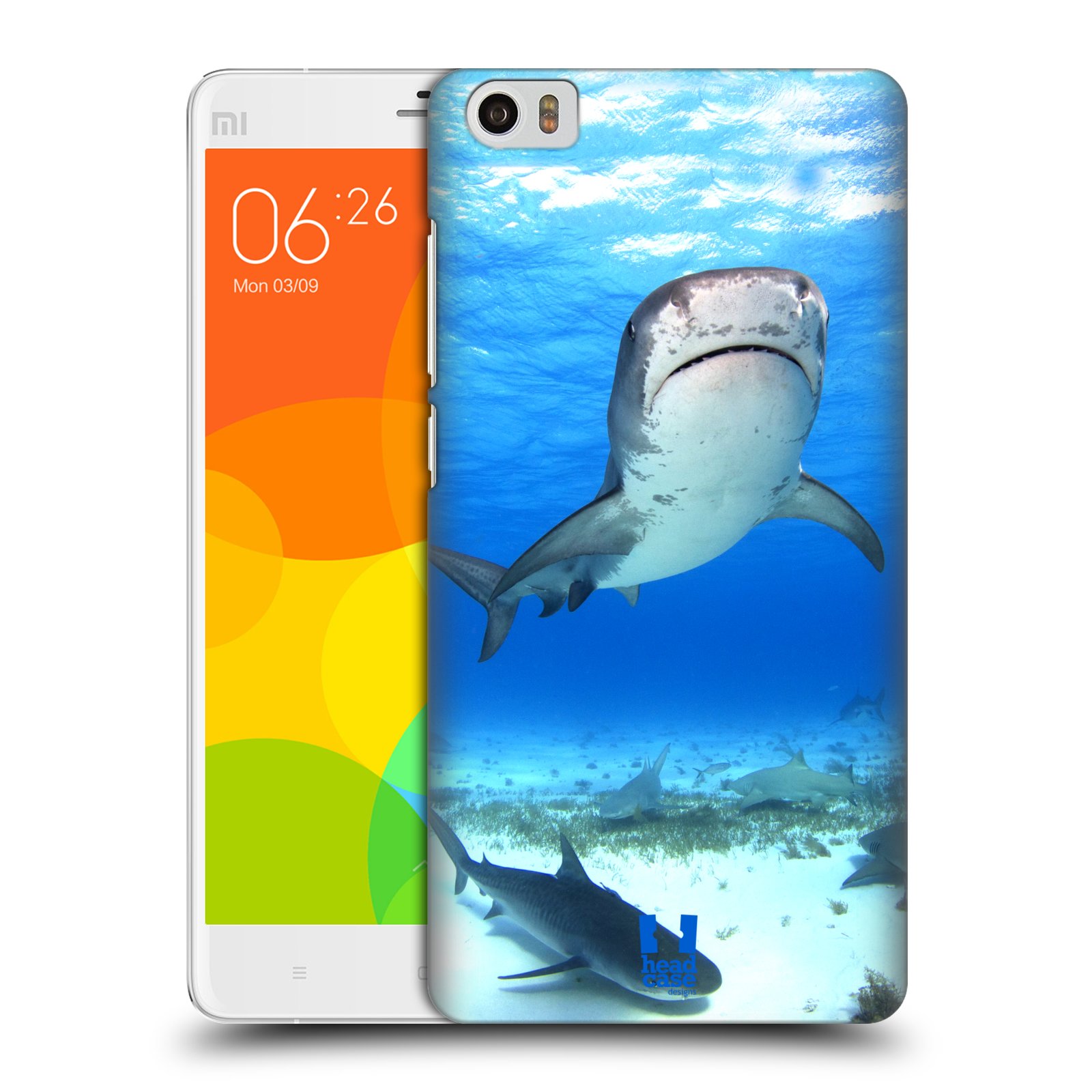 HEAD CASE pevný plastový obal na mobil XIAOMI Mi Note vzor slavná zvířata foto žralok tygří