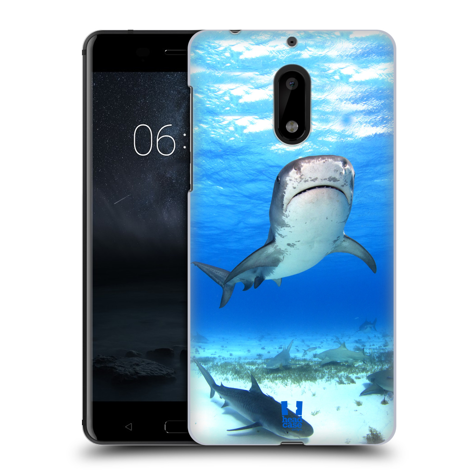 HEAD CASE plastový obal na mobil Nokia 6 vzor slavná zvířata foto žralok tygří