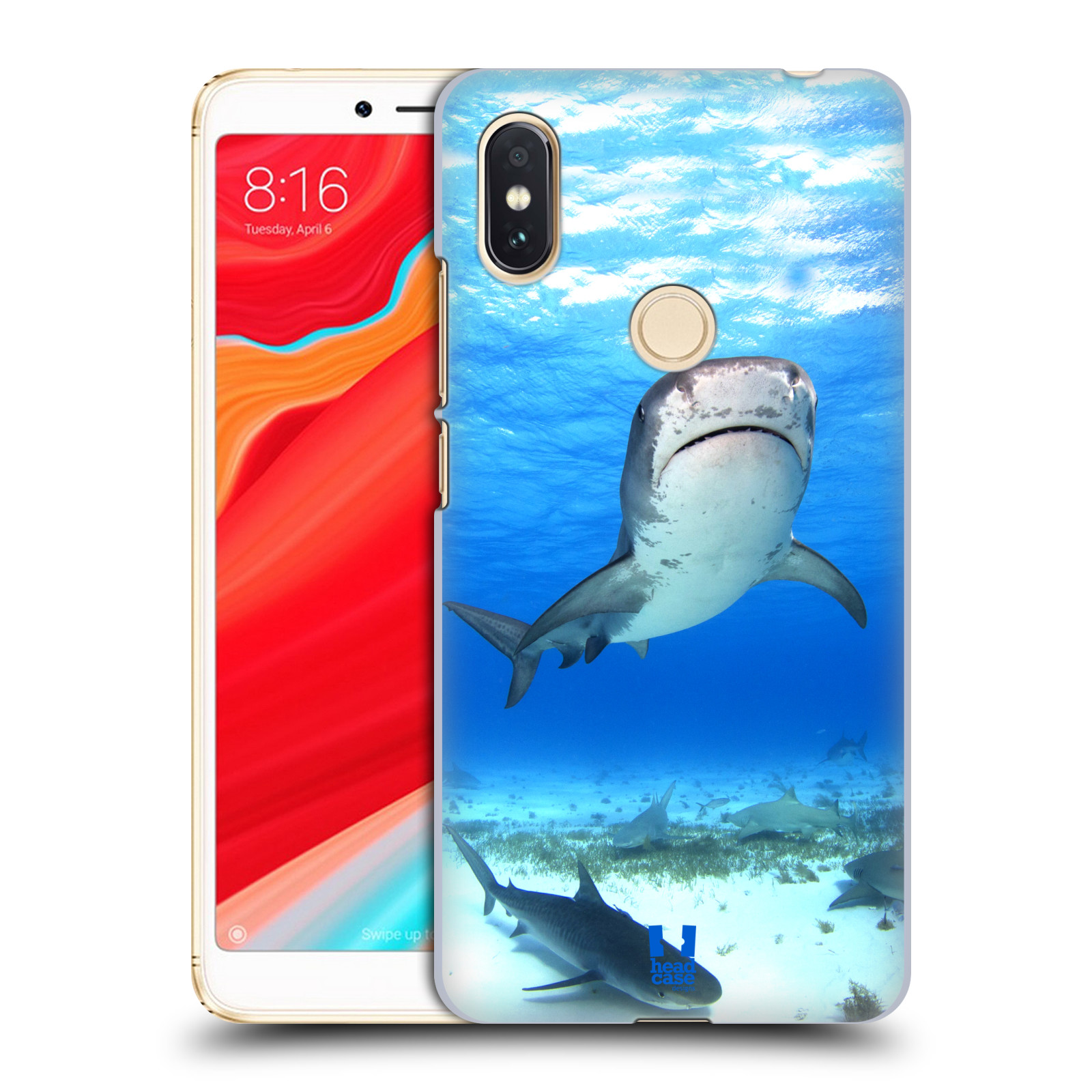 HEAD CASE plastový obal na mobil Xiaomi Redmi S2 vzor slavná zvířata foto žralok tygří