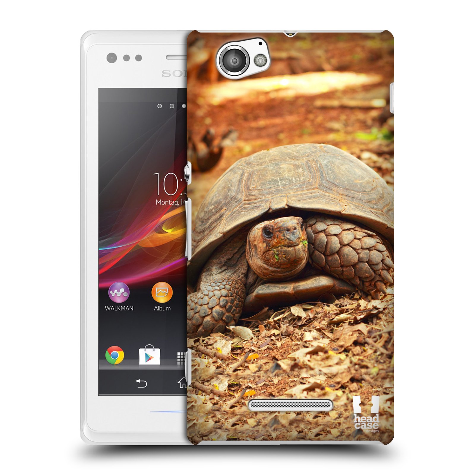 HEAD CASE plastový obal na mobil Sony Xperia M vzor slavná zvířata foto želva