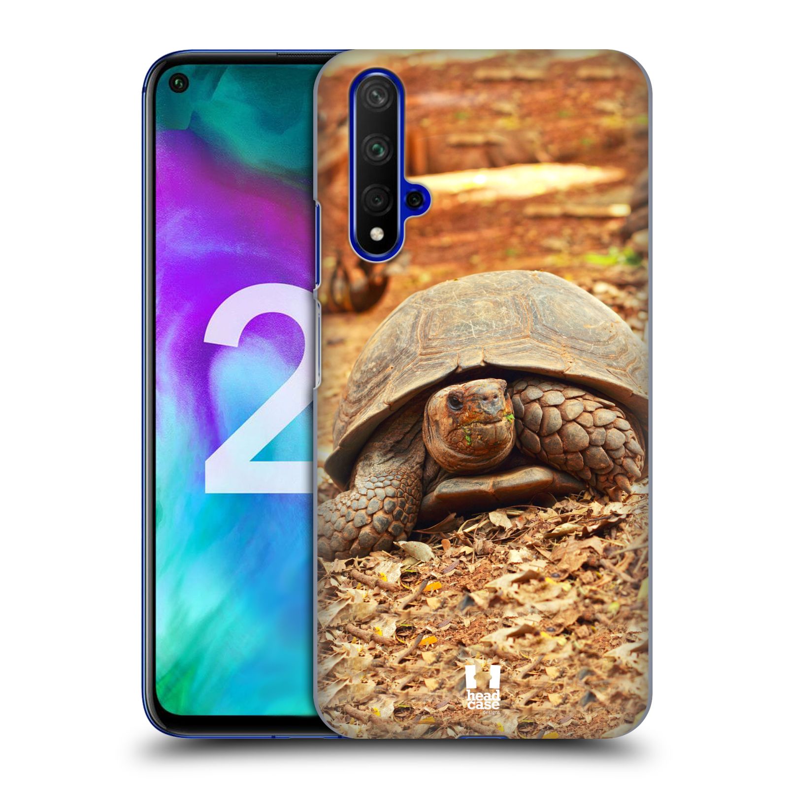 Pouzdro na mobil Honor 20 - HEAD CASE - vzor slavná zvířata foto želva