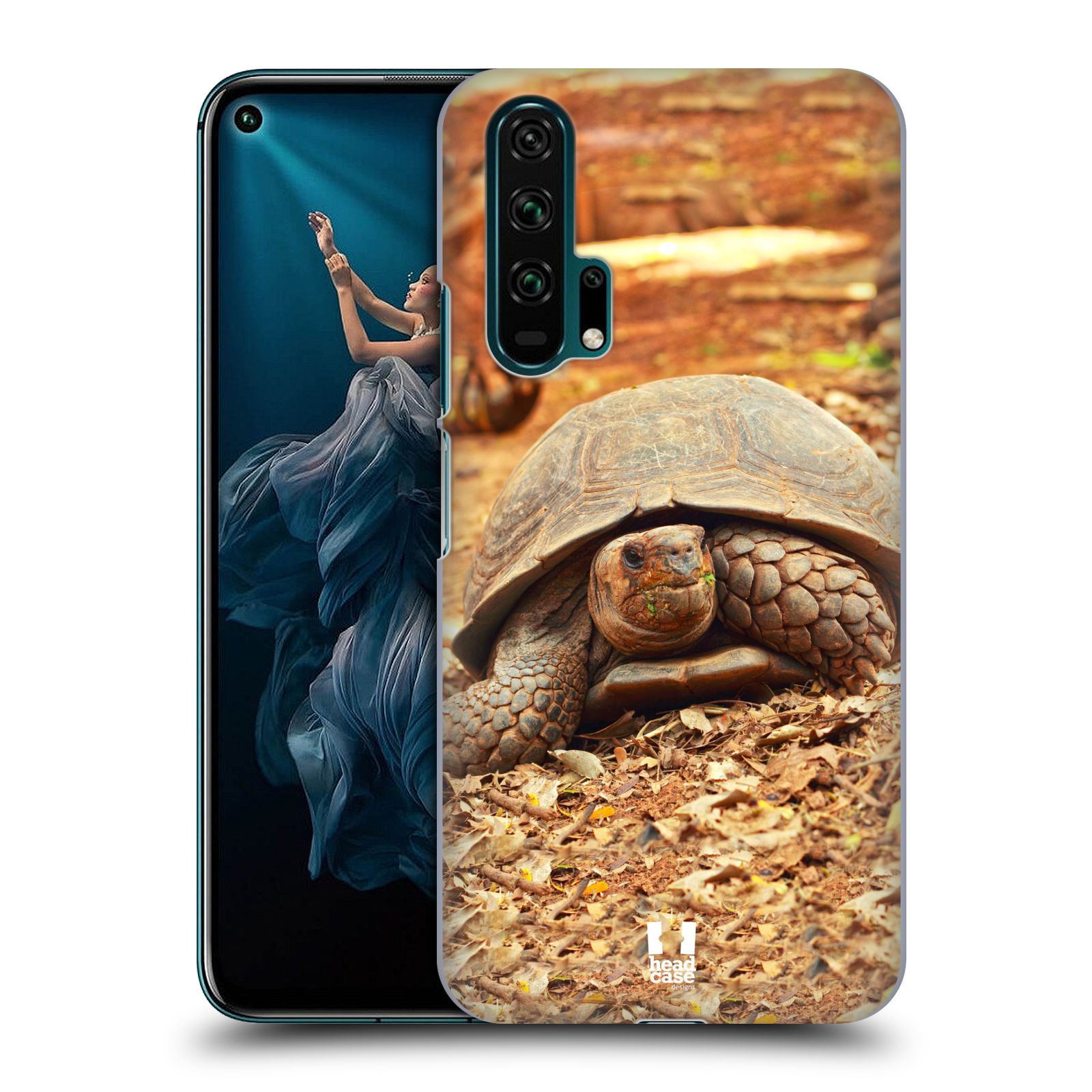 Pouzdro na mobil Honor 20 PRO - HEAD CASE - vzor slavná zvířata foto želva
