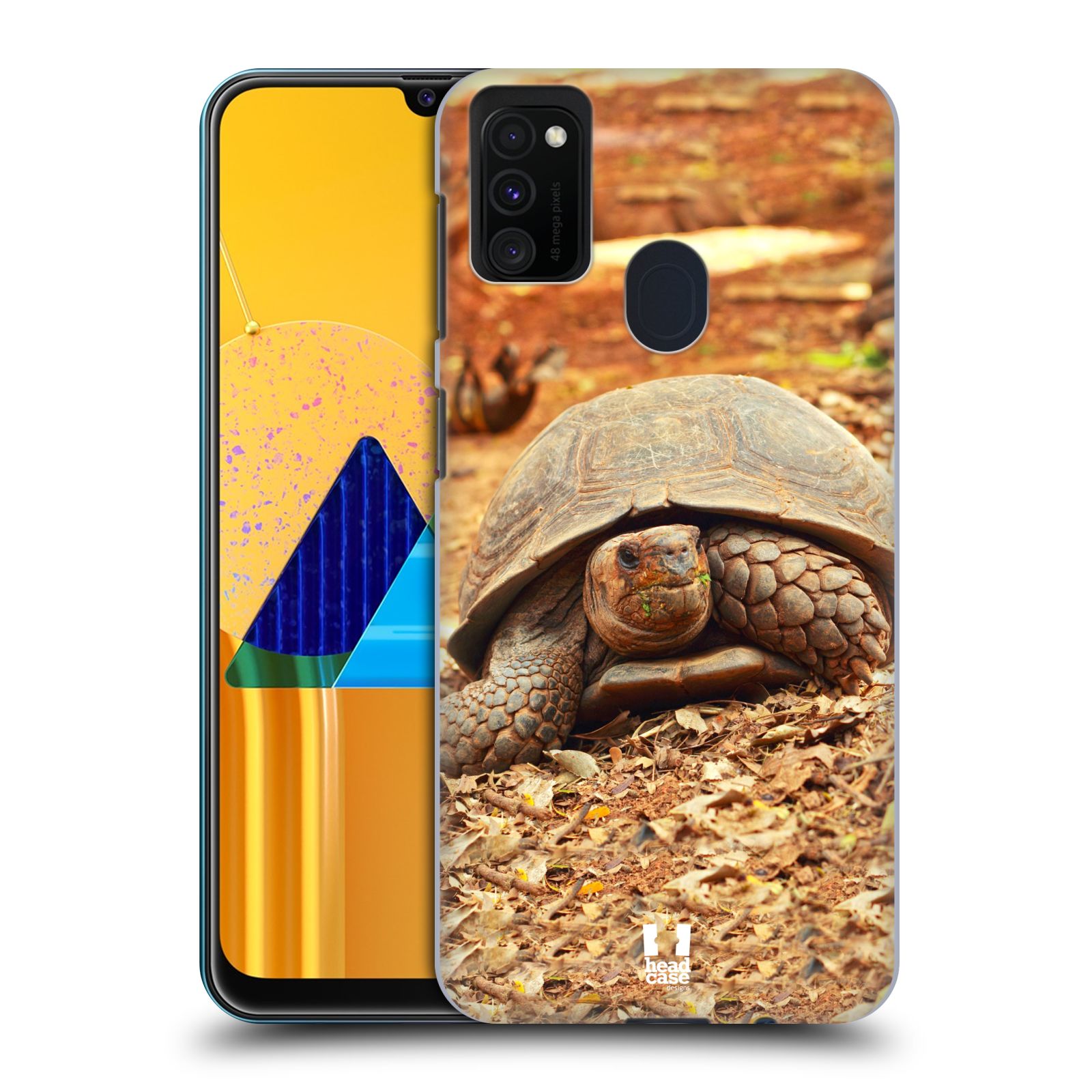 Zadní kryt na mobil Samsung Galaxy M21 vzor slavná zvířata foto želva