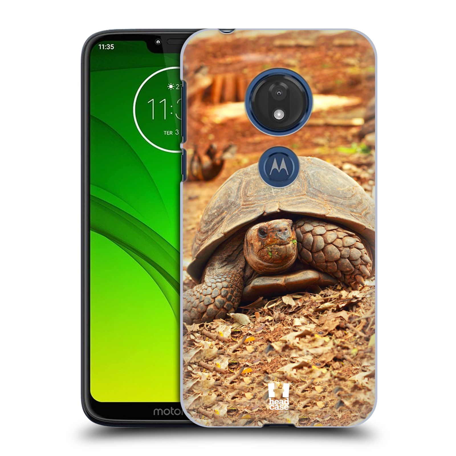 Pouzdro na mobil Motorola Moto G7 Play vzor slavná zvířata foto želva