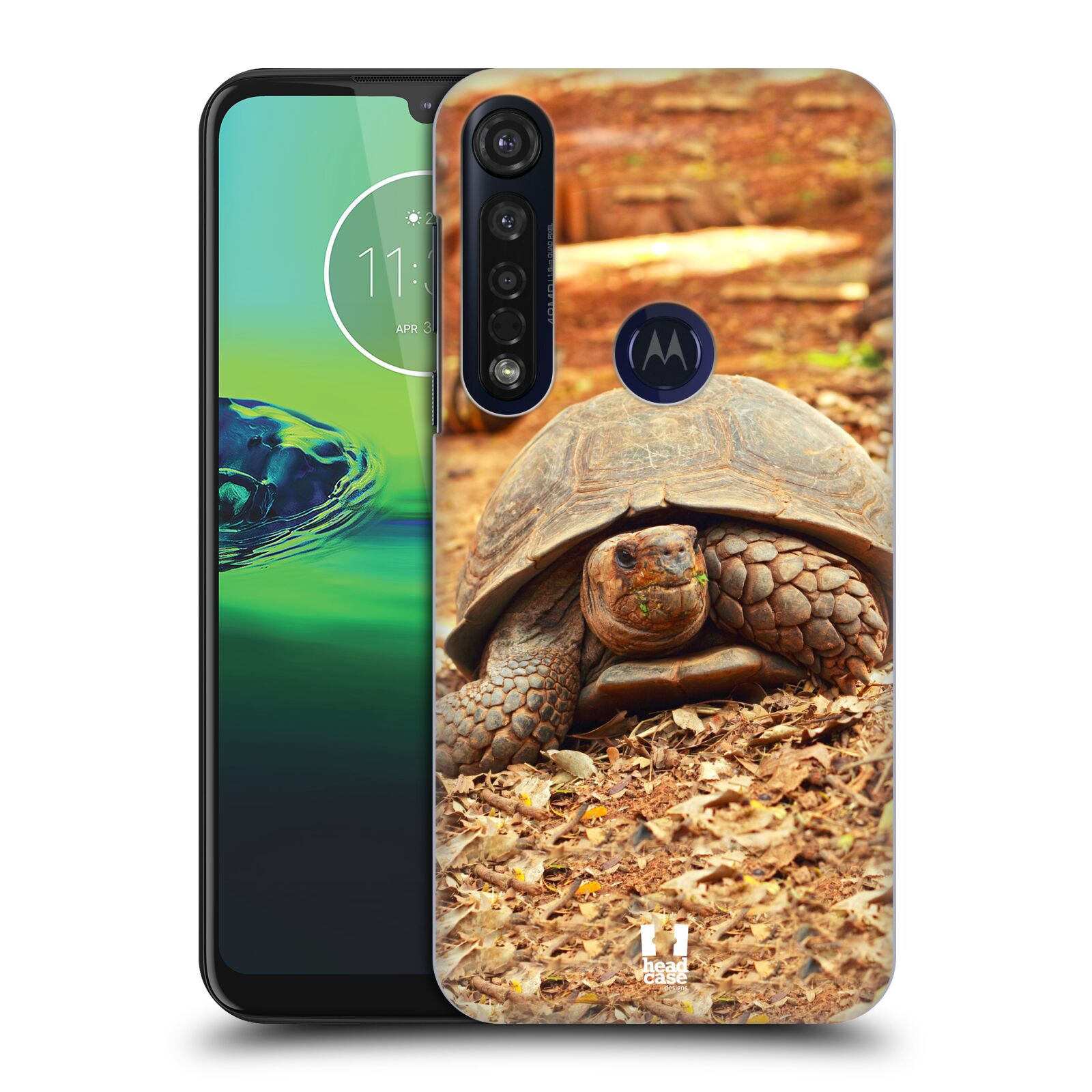 Pouzdro na mobil Motorola Moto G8 PLUS - HEAD CASE - vzor slavná zvířata foto želva