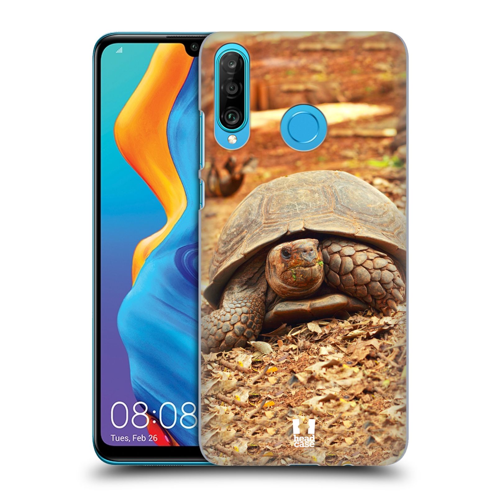 Pouzdro na mobil Huawei P30 LITE - HEAD CASE - vzor slavná zvířata foto želva
