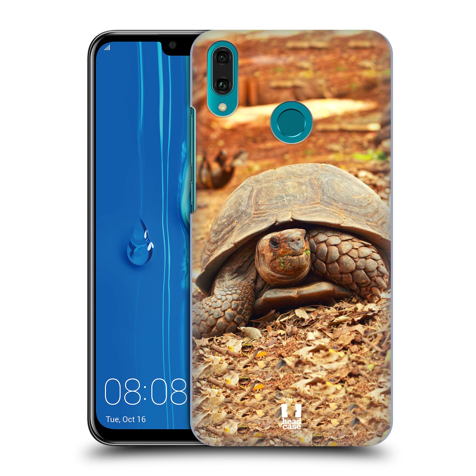 Pouzdro na mobil Huawei Y9 2019 - HEAD CASE - vzor slavná zvířata foto želva