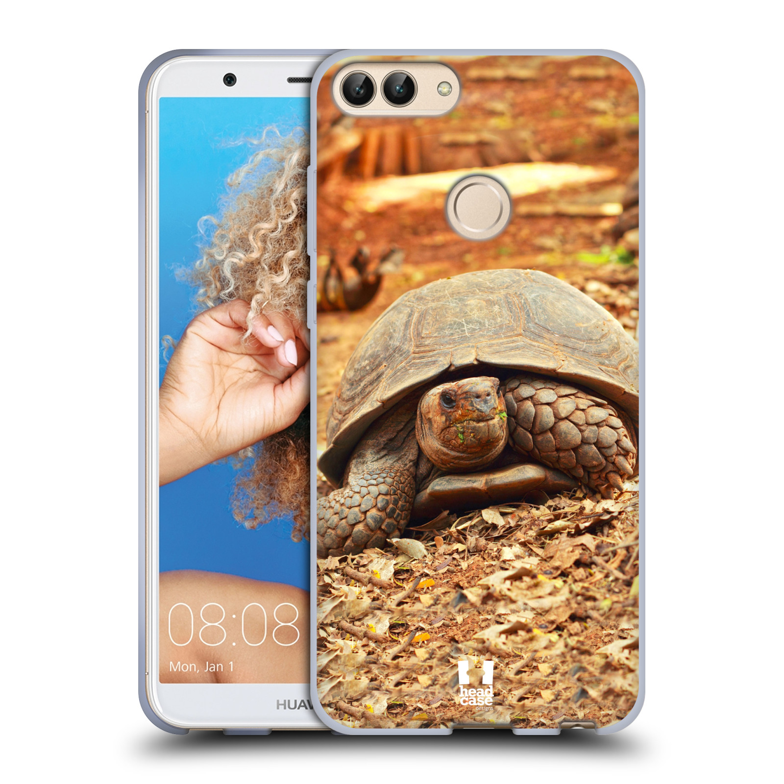 HEAD CASE silikon obal na mobil Huawei P SMART vzor slavná zvířata foto želva