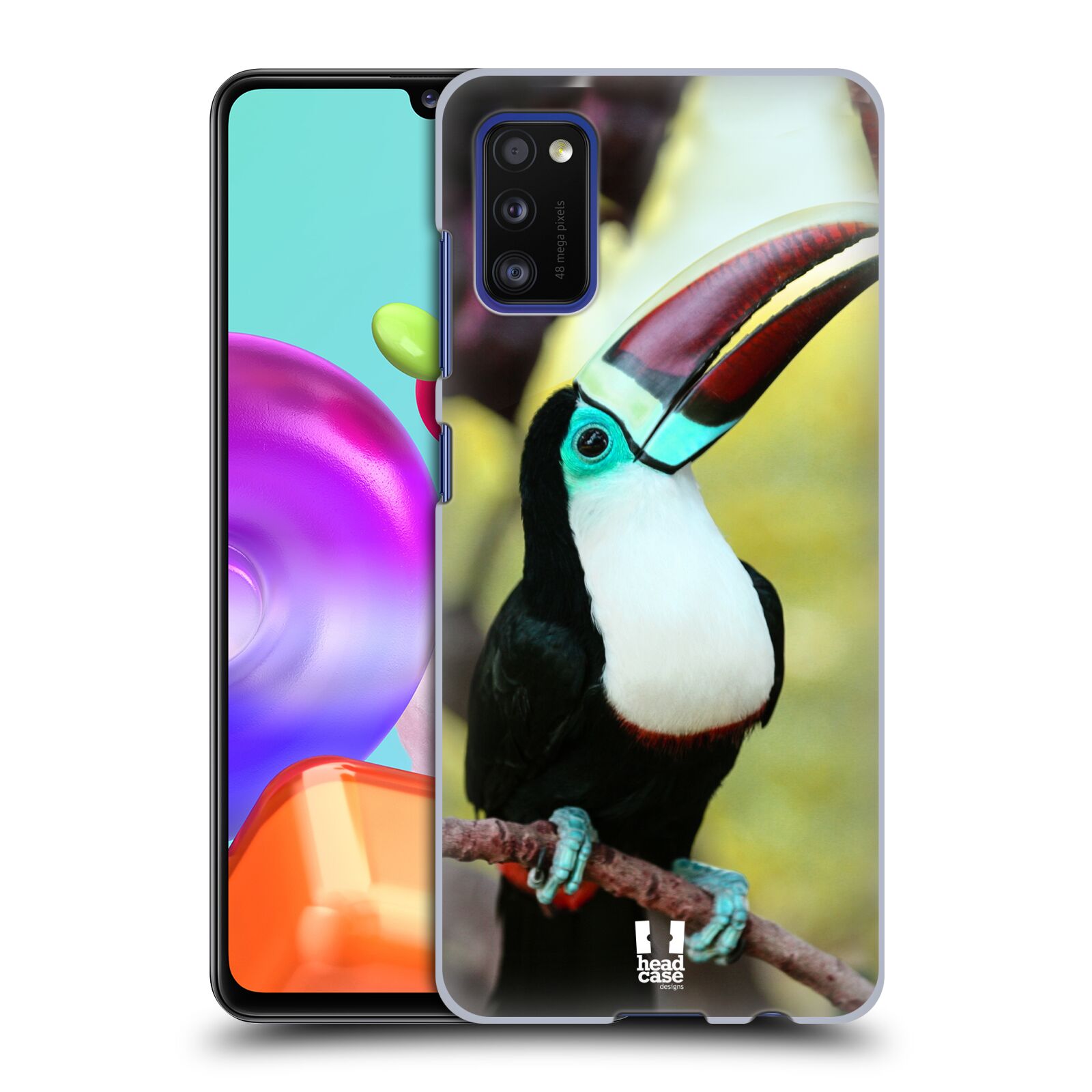 Zadní kryt na mobil Samsung Galaxy A41 vzor slavná zvířata foto tukan