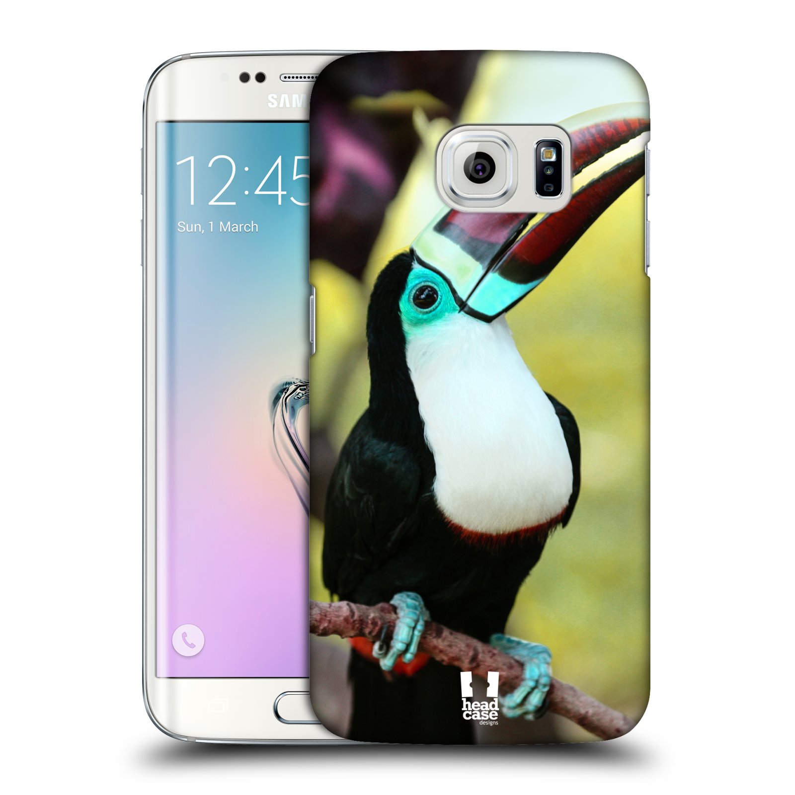 HEAD CASE plastový obal na mobil SAMSUNG Galaxy S6 EDGE (G9250, G925, G925F) vzor slavná zvířata foto tukan