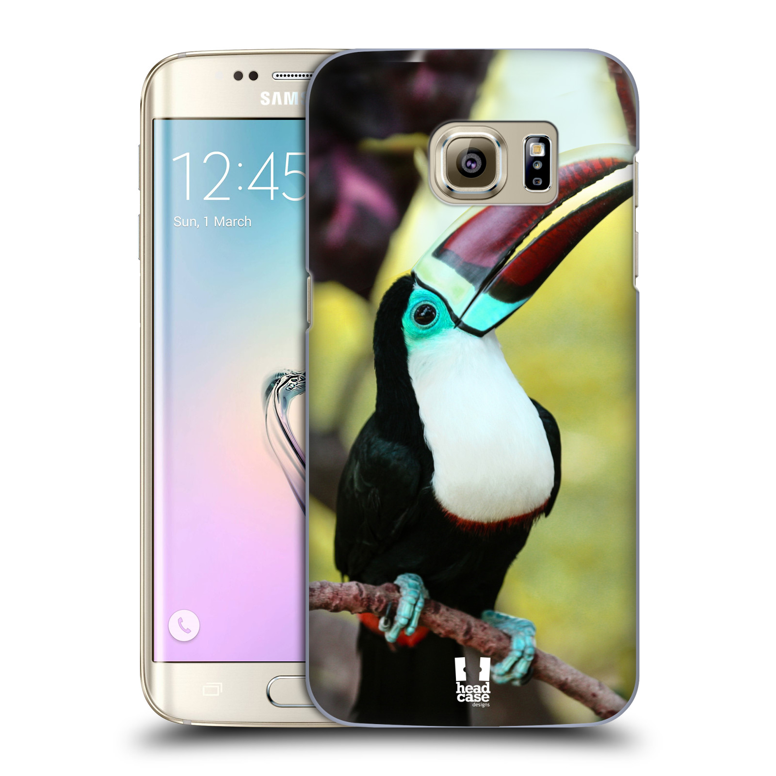 HEAD CASE plastový obal na mobil SAMSUNG GALAXY S7 EDGE vzor slavná zvířata foto tukan