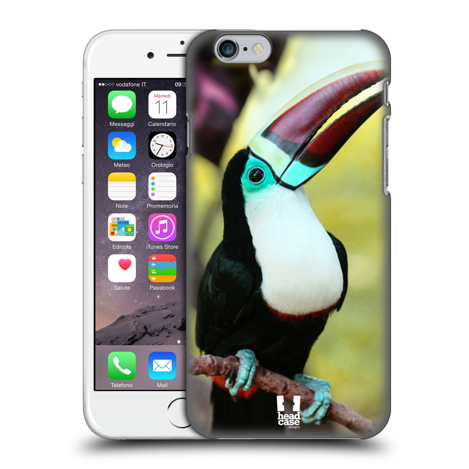 Plastové pouzdro pro mobil Apple Iphone 6/6S vzor slavná zvířata foto tukan