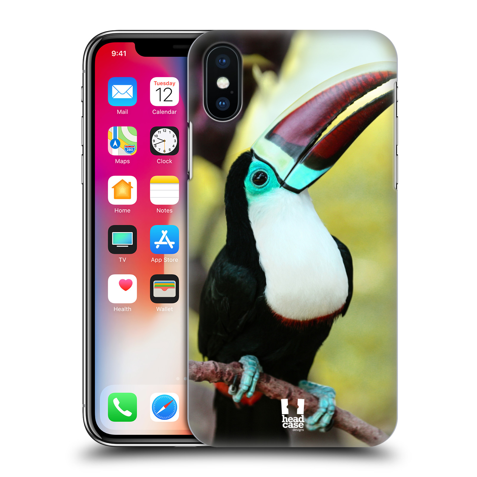 HEAD CASE plastový obal na mobil Apple Iphone X / XS vzor slavná zvířata foto tukan