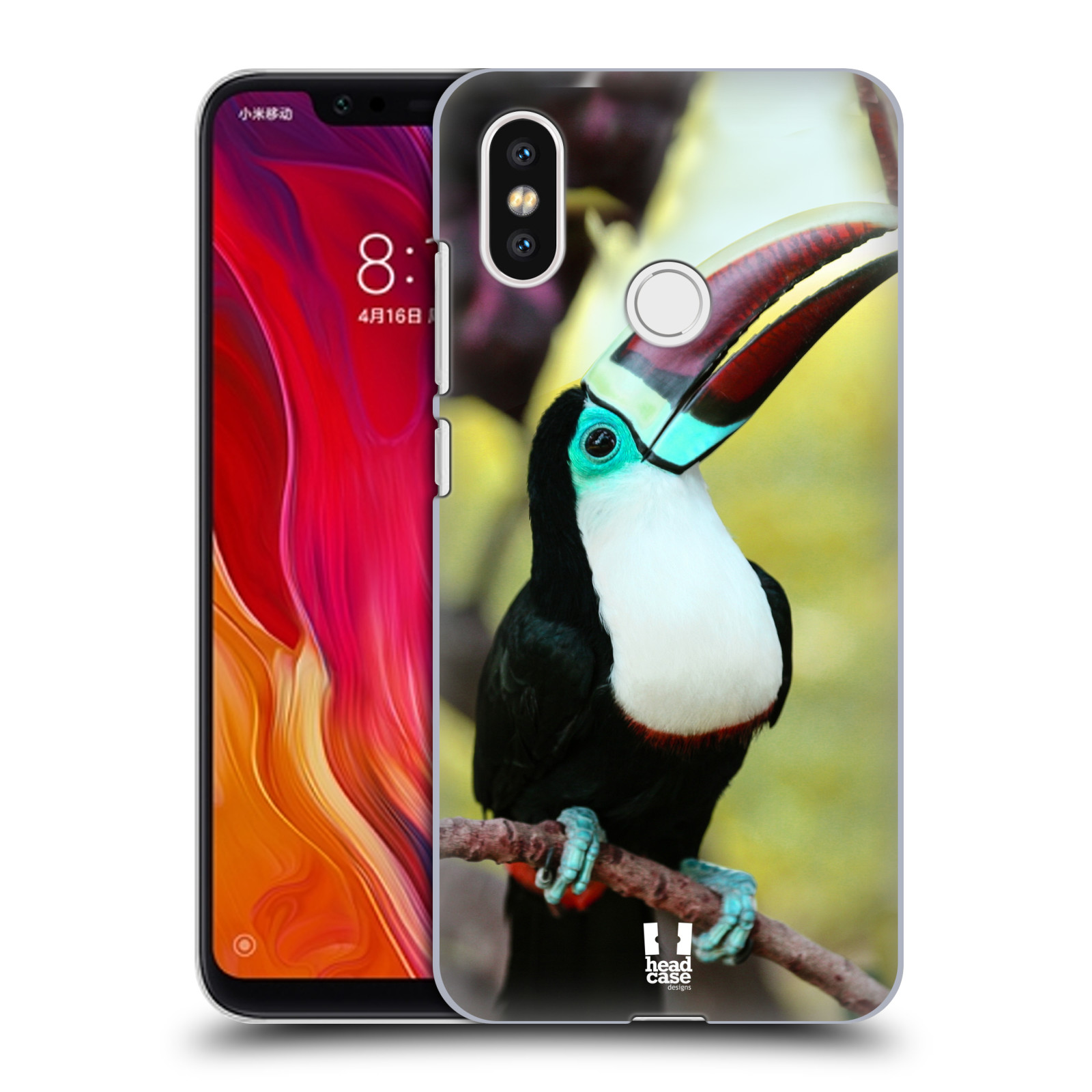 HEAD CASE plastový obal na mobil Xiaomi Mi 8 vzor slavná zvířata foto tukan