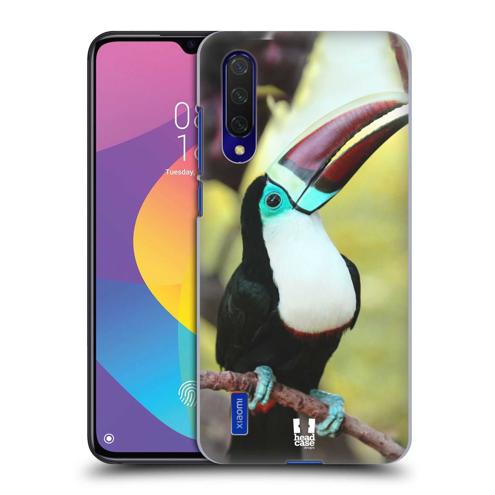 Zadní kryt na mobil Xiaomi MI 9 LITE vzor slavná zvířata foto tukan