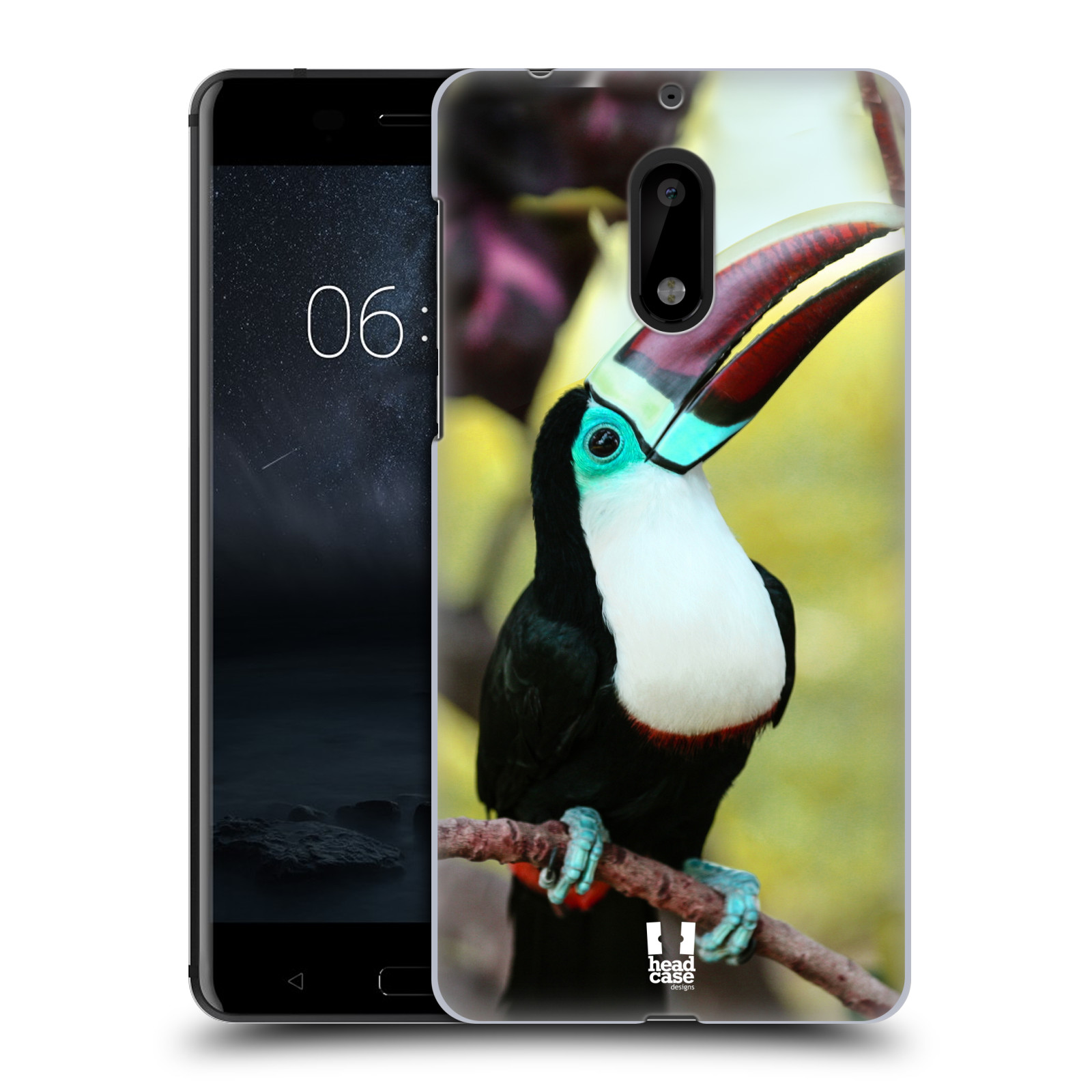 HEAD CASE plastový obal na mobil Nokia 6 vzor slavná zvířata foto tukan