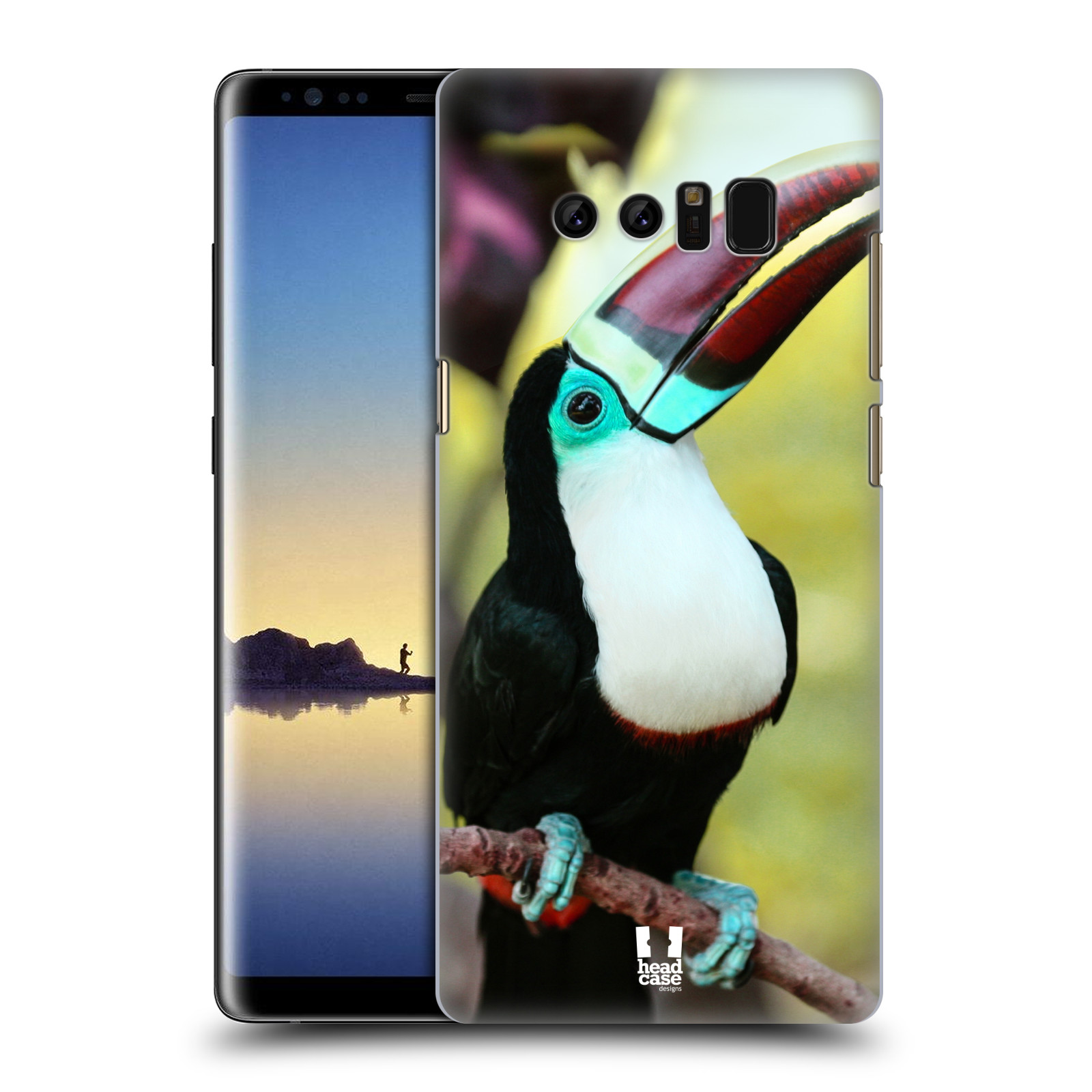 HEAD CASE plastový obal na mobil Samsung Galaxy Note 8 vzor slavná zvířata foto tukan