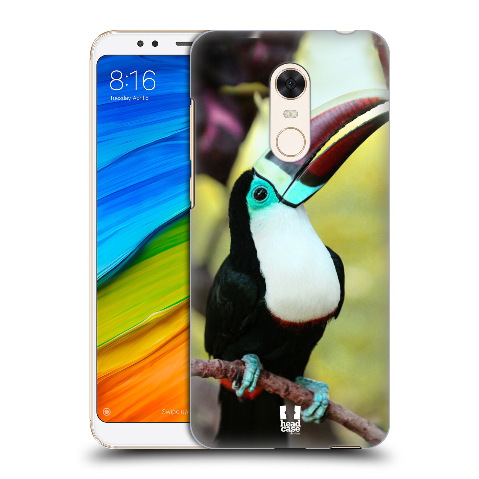 HEAD CASE plastový obal na mobil Xiaomi Redmi 5 PLUS vzor slavná zvířata foto tukan