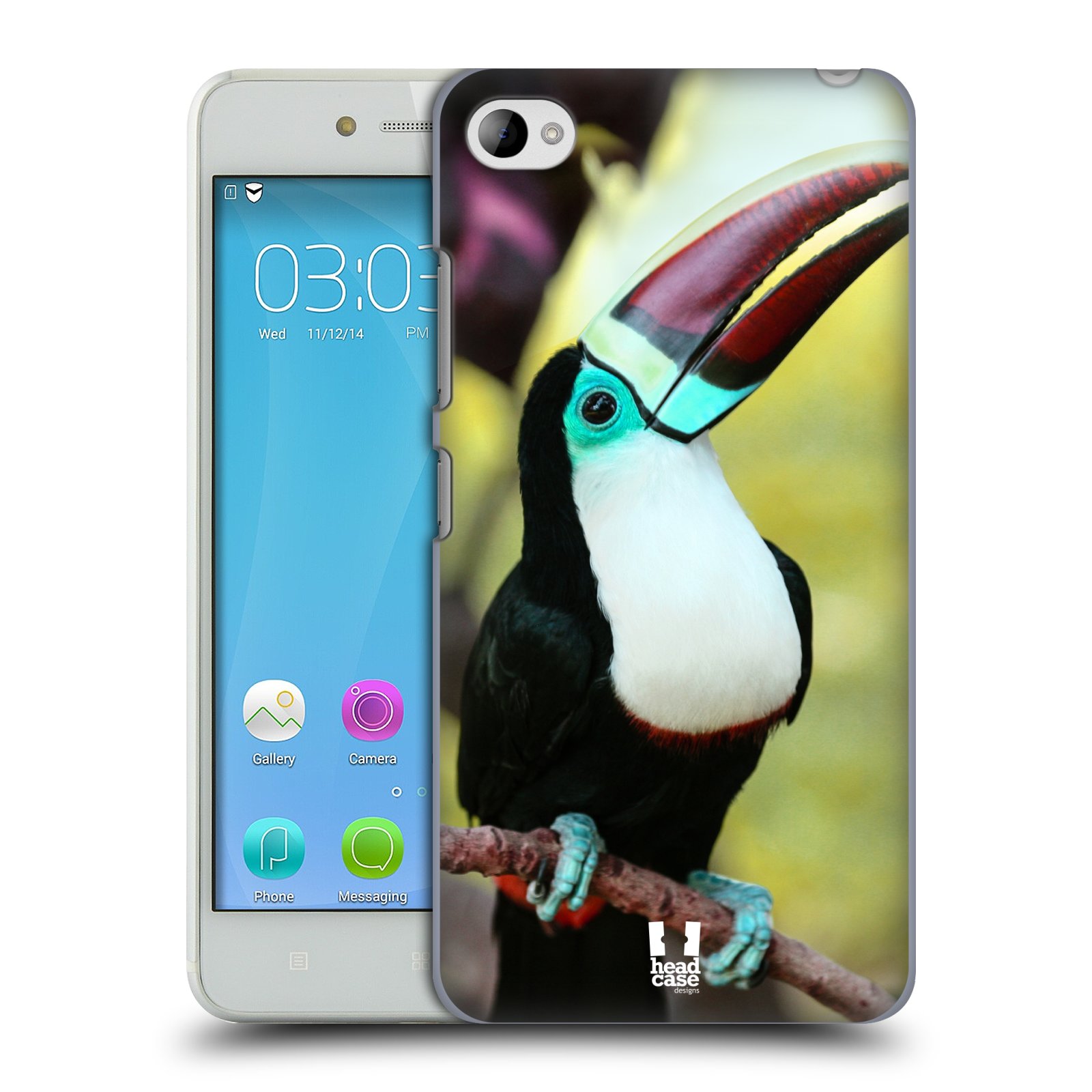 HEAD CASE pevný plastový obal na mobil LENOVO S90 vzor slavná zvířata foto tukan