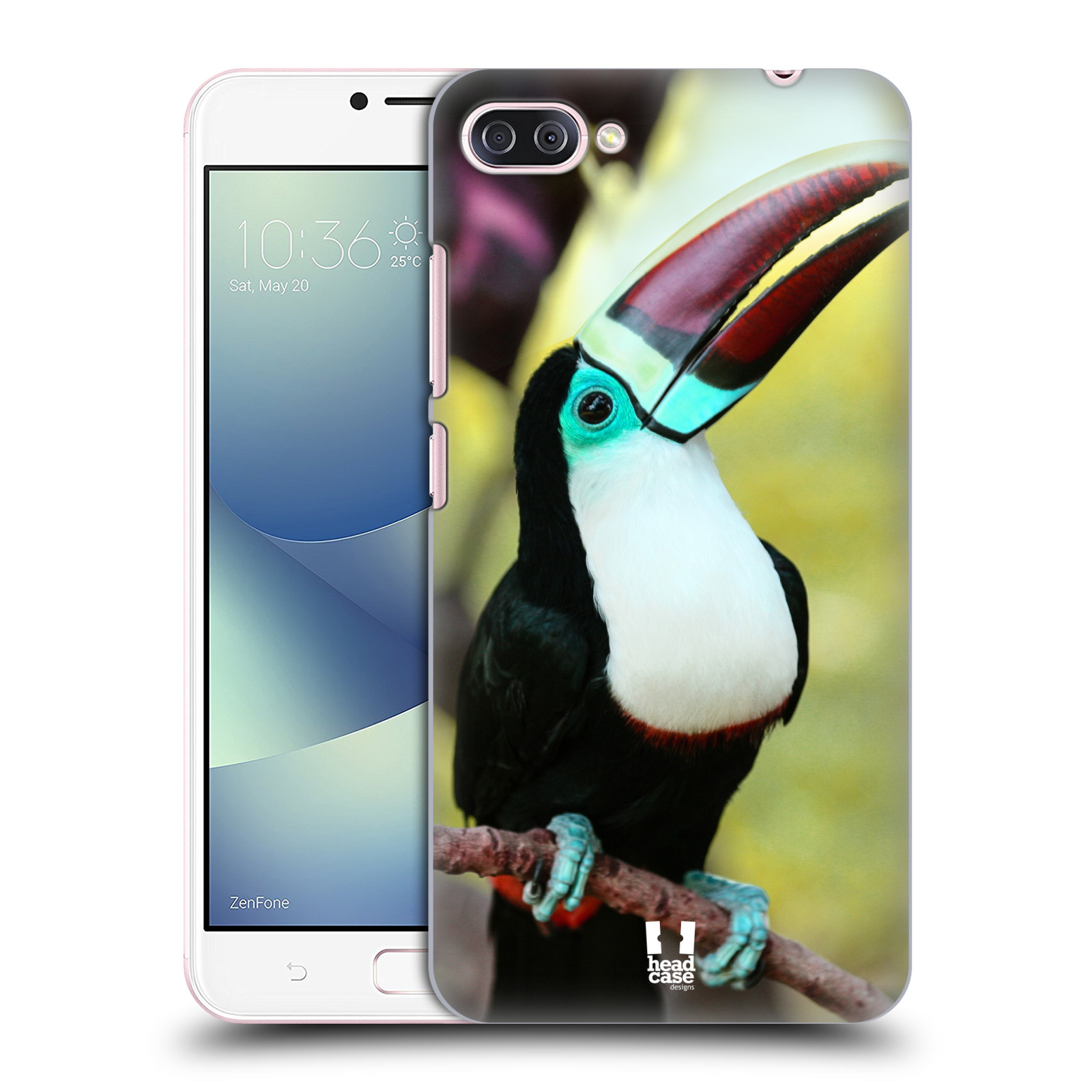 HEAD CASE plastový obal na mobil Asus Zenfone 4 MAX ZC554KL vzor slavná zvířata foto tukan